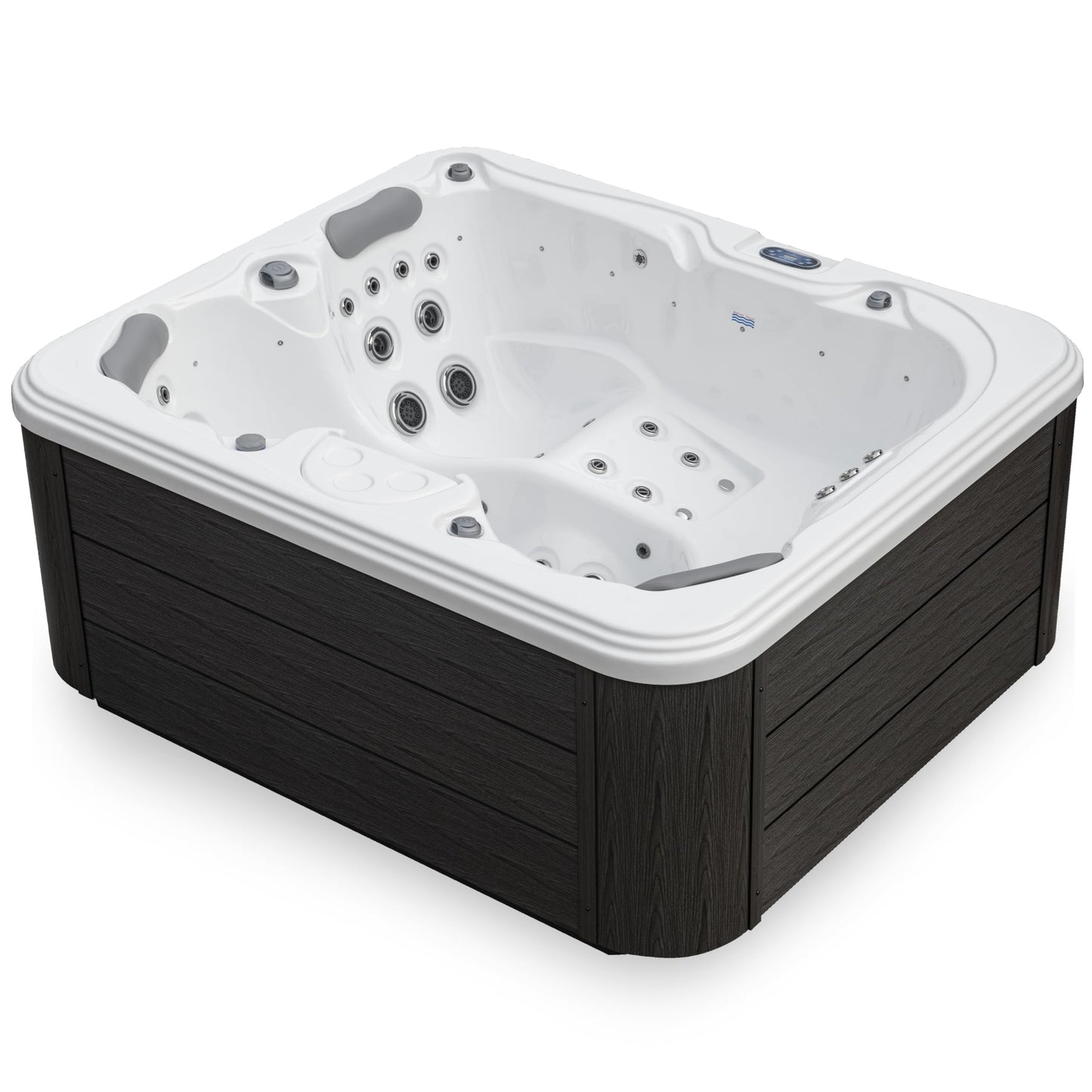 Excellence Outdoor Hot Tub, FIts 4 Adults, Indoor Outdoor Hot Tub, 41 Jets, Cover Included, Lounger Spa, Bluetooth Stereo, LED Water Fall, Wellness Tool, Aqualife by Strong Spas