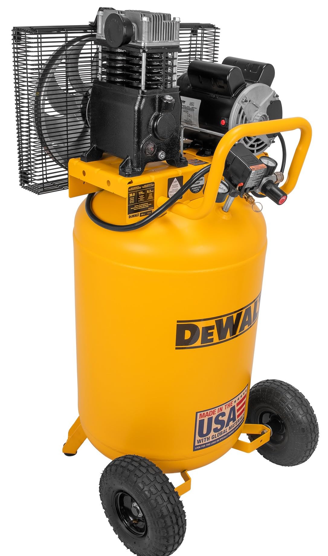 DEWALT 30 Gallon Portable Air Compressor with Max 175 PSI Electric, Oil Lube, Vertical
