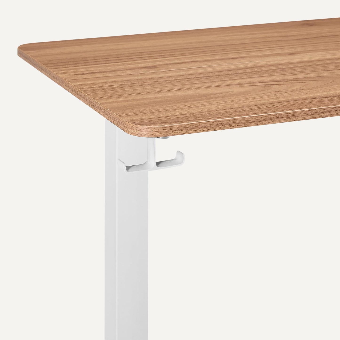 Amazon Basics Electric Standing Desk, Height Adjustable Home Office Desk with Quiet Motor and Multiple Presets, White/Oak Effect