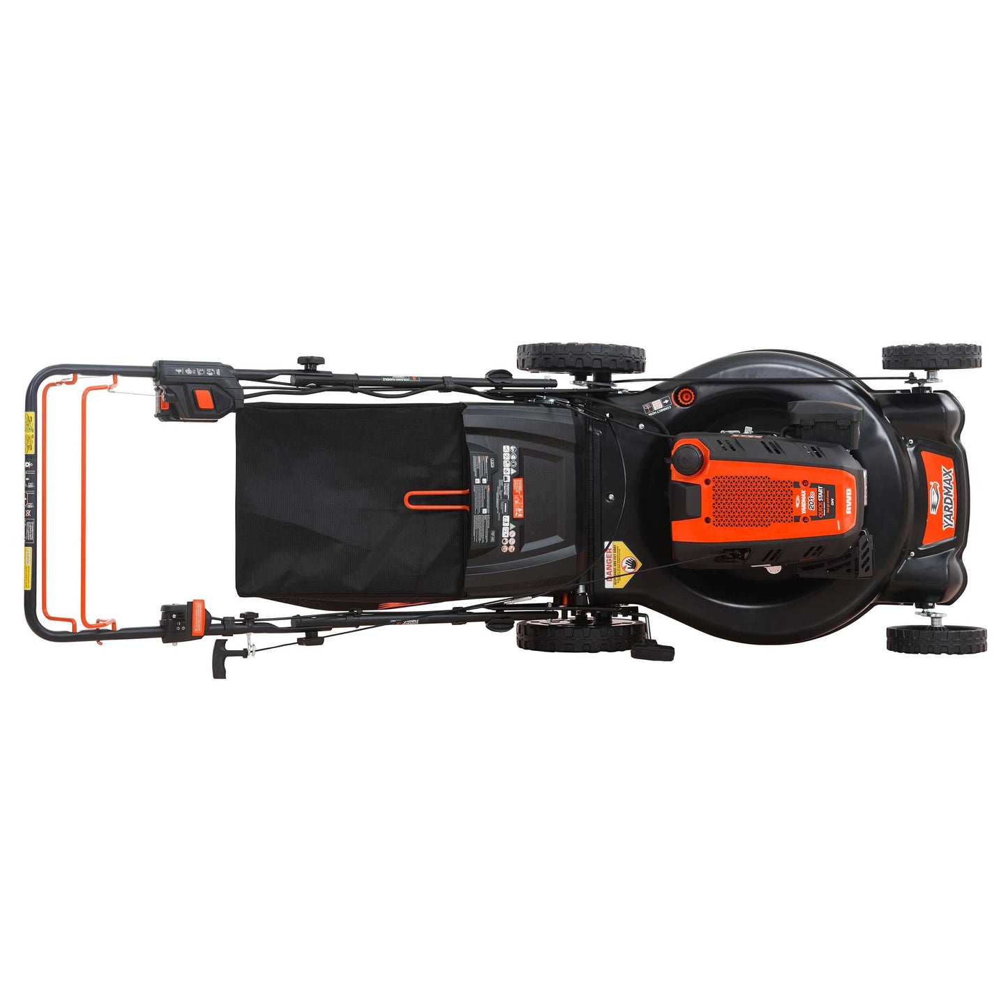 24 in. 201cc Electric Start Select PACE 6 Speed CVT High Wheel RWD 3-in-1 Gas Walk Behind Self Propelled Lawn Mower