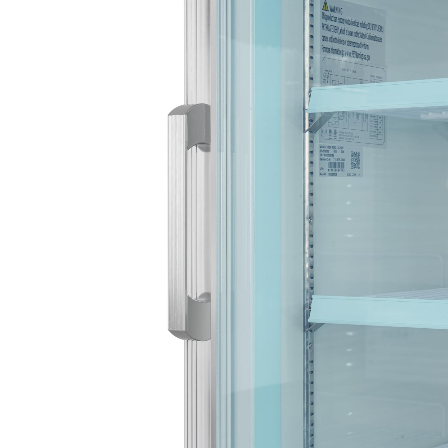 KoolMore 27 in. Commercial One Glass Door Display Upright Freezer Merchandiser in White 13 Cu. Ft. (MDF-1GD-13C-WH)