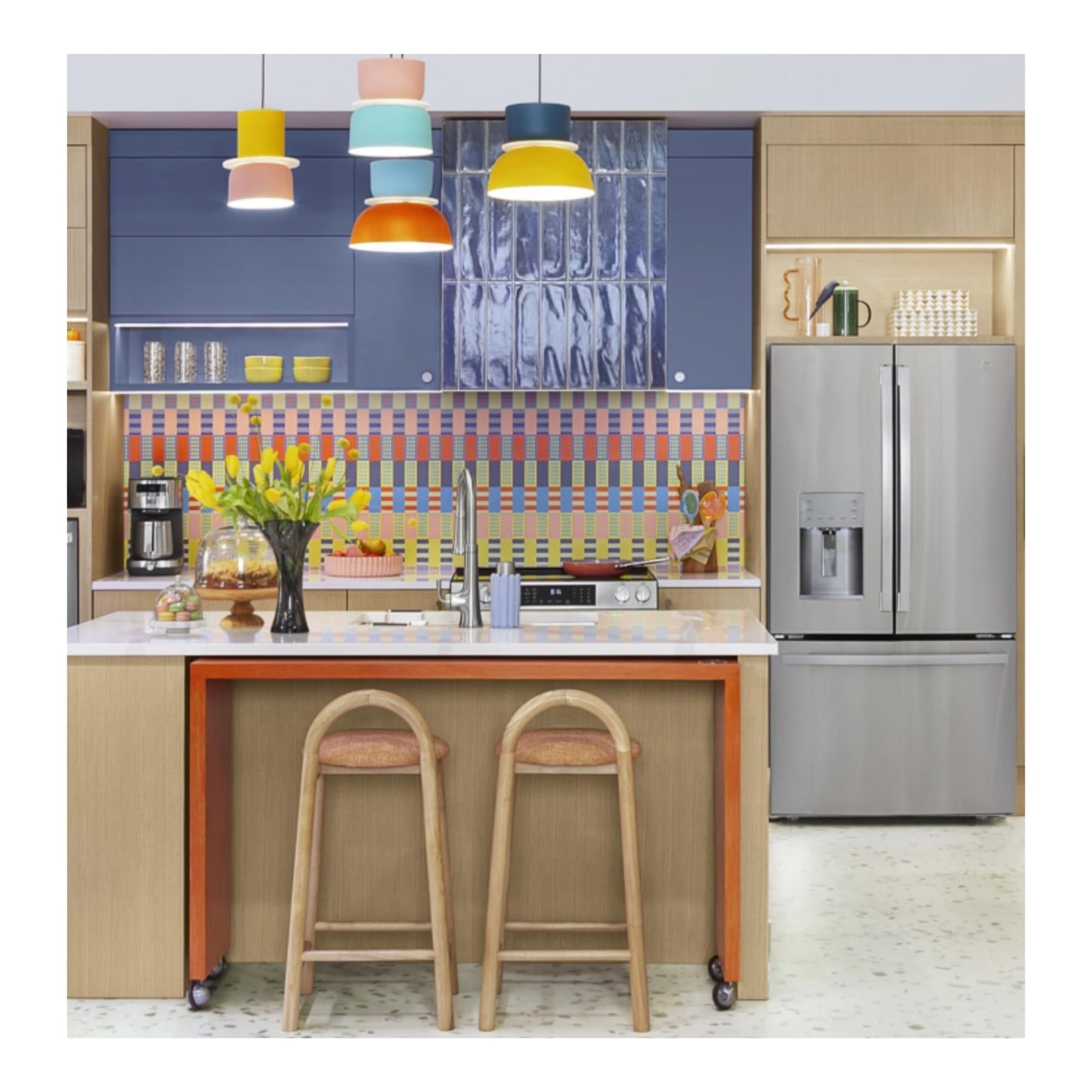 GE 20.6 cu. ft. Counter Depth French Door Refrigerator in Fingerprint Resistant Stainless GYE21JYMFS