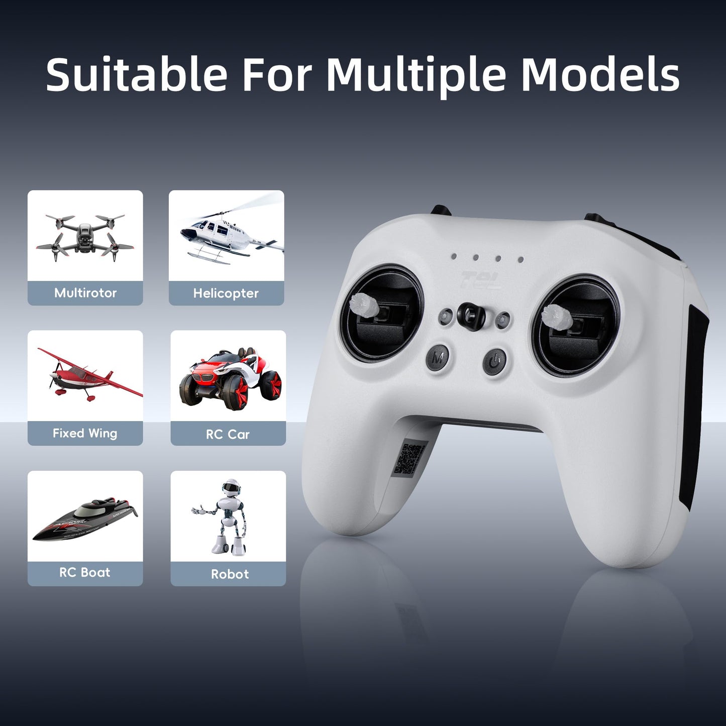 Mobula 7 1S 75mm Micro FPV Whoop Drone, RS080 Motor, Brushless Drone with 5-in-1 AIO Flight Controller, 3 PCS 450mAh Lipo Batteries, T8L Transmitter for FPV Quad Outdoor Freestyle