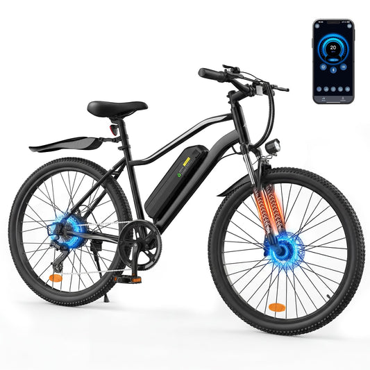 AYOLNY Electric Bike for Adults, 1500W/1000W Peak Motor 26" Ebike & 14" Foldable Electric Bike, 80/70/55 Miles Range 36V Battery Electric Bicycle for Commuting