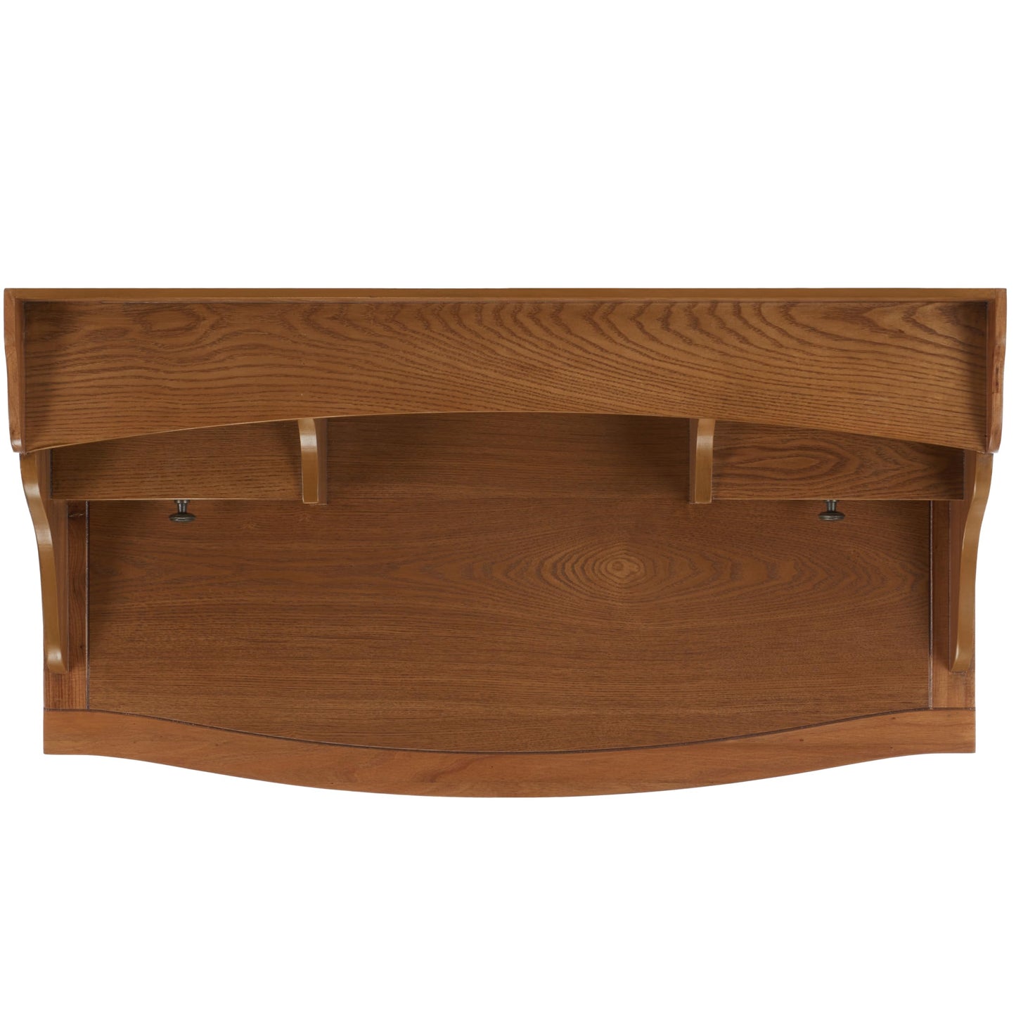 SAFAVIEH Furniture - Landon 5-Drawer Writing Desk - Oak - Solid Wood - Classic Hutch Design - Ideal for Home Office, Living Room, Den, 36.2"W x 19.1"D x 40.5"H (AMH6516A)