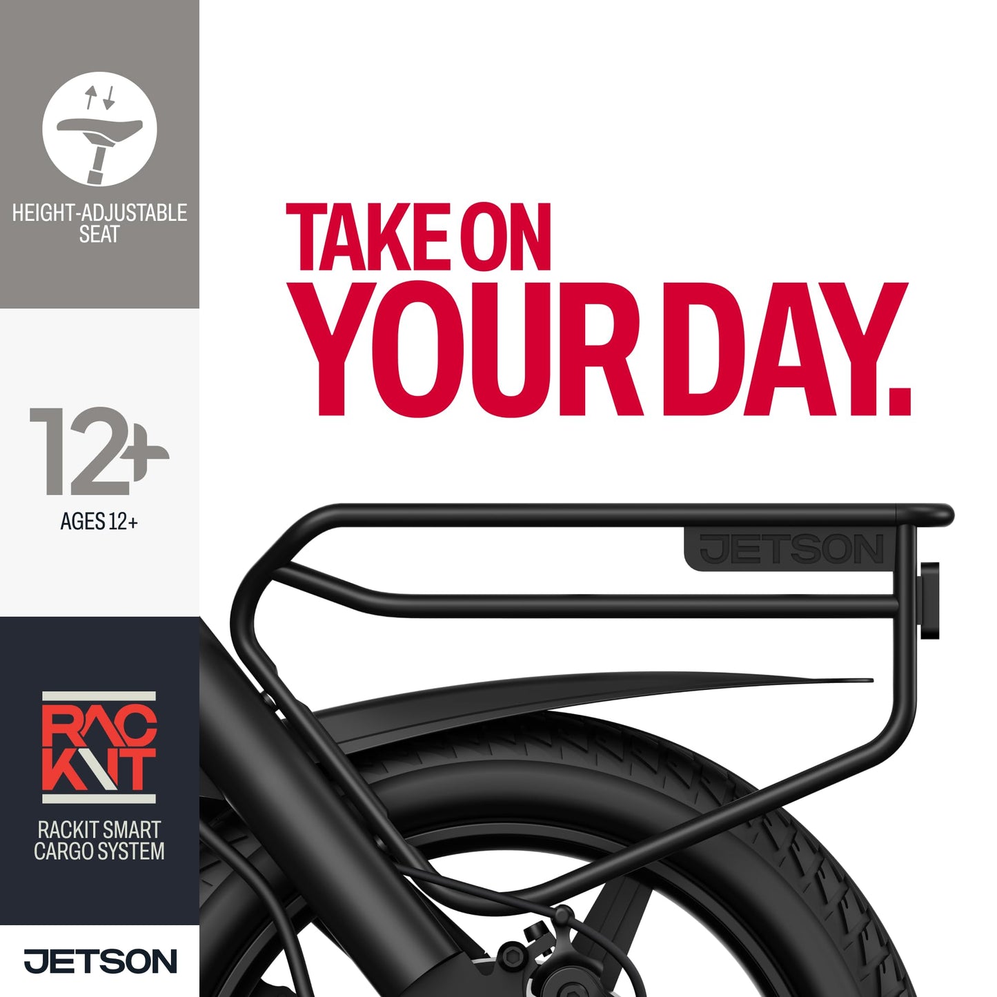 Jetson Axle X Electric 12" Bike, Black