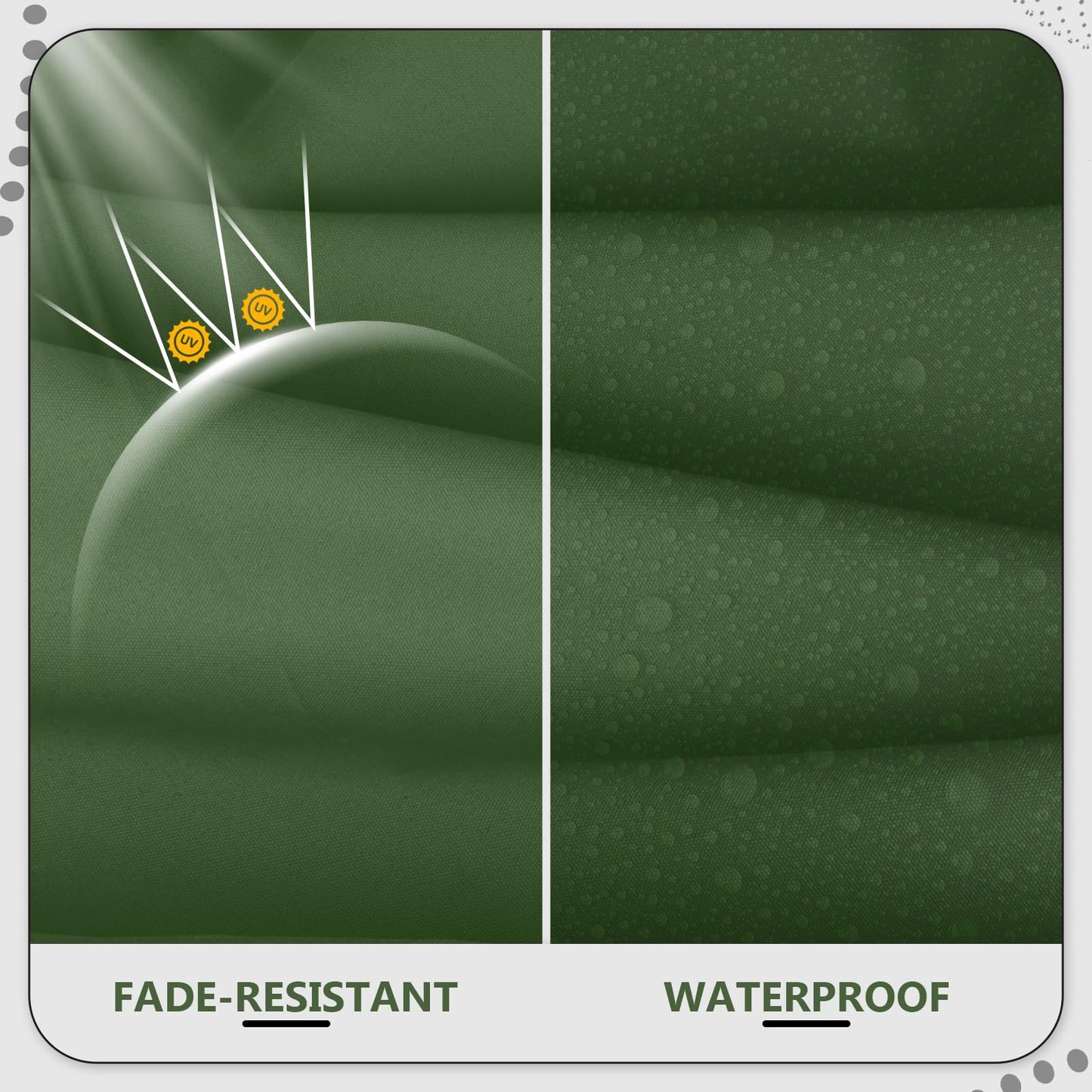 24" x 24" x 6" Outdoor Deep Seat Cushions Set - 4 Set Waterproof & Fade Resistant Patio Furniture Replacement Cushions, Non-Slip Outdoor Cushions Fit Loveseats, Couches, Chairs, and Sofas.