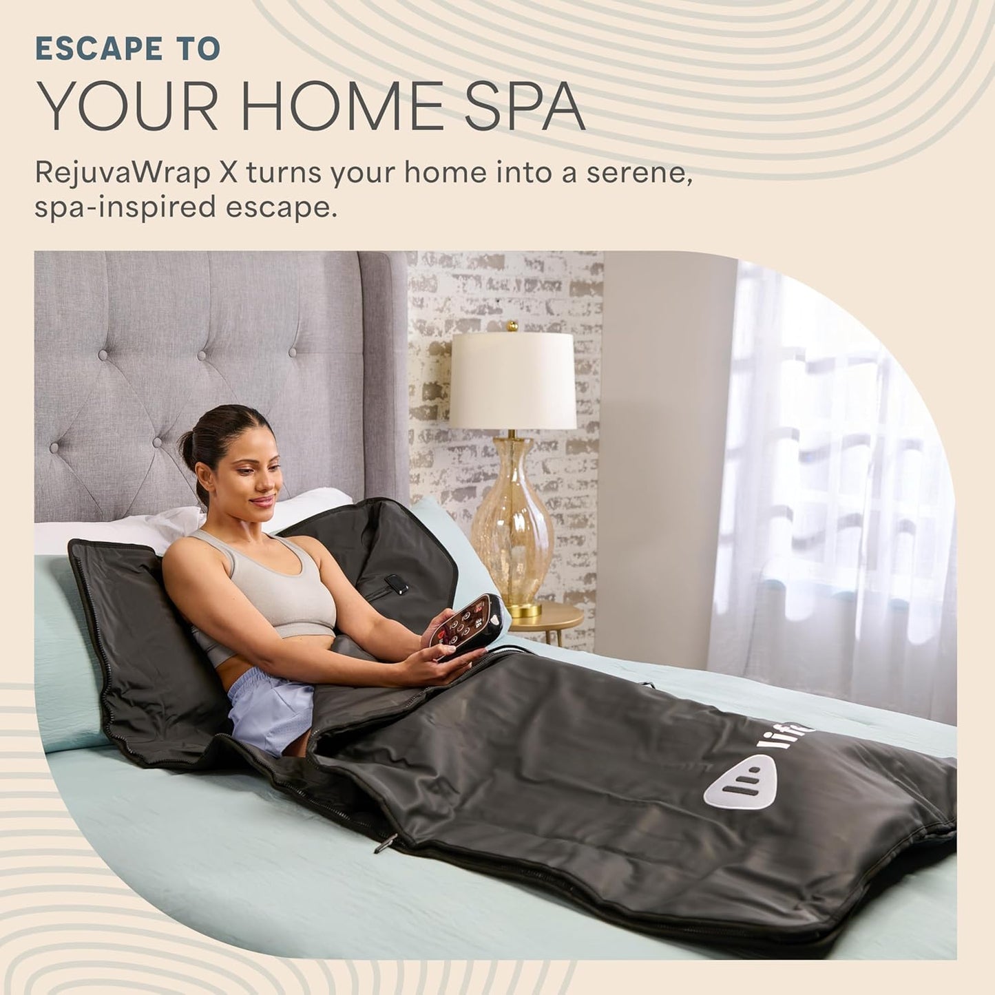LifePro RejuvaWrap Infrared Sauna Blanket — Portable Sauna Bag with 9 Temp Levels Low EMF Far Infrared Heating — At Home Full Body Rejuvenation & Relaxation