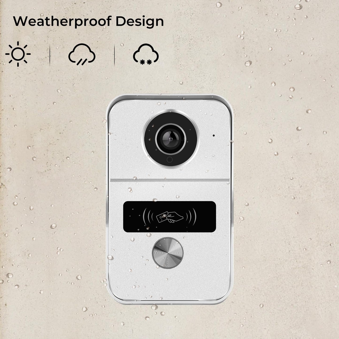 LUMOBELL 2-Wired Video Intercom System with 7 inch Touch Screen, Timbre con cámara & 140° Wide Angle, Video Recording, Tuya app Remote Control, Playback, Motion Detection, for Villa Apartment House