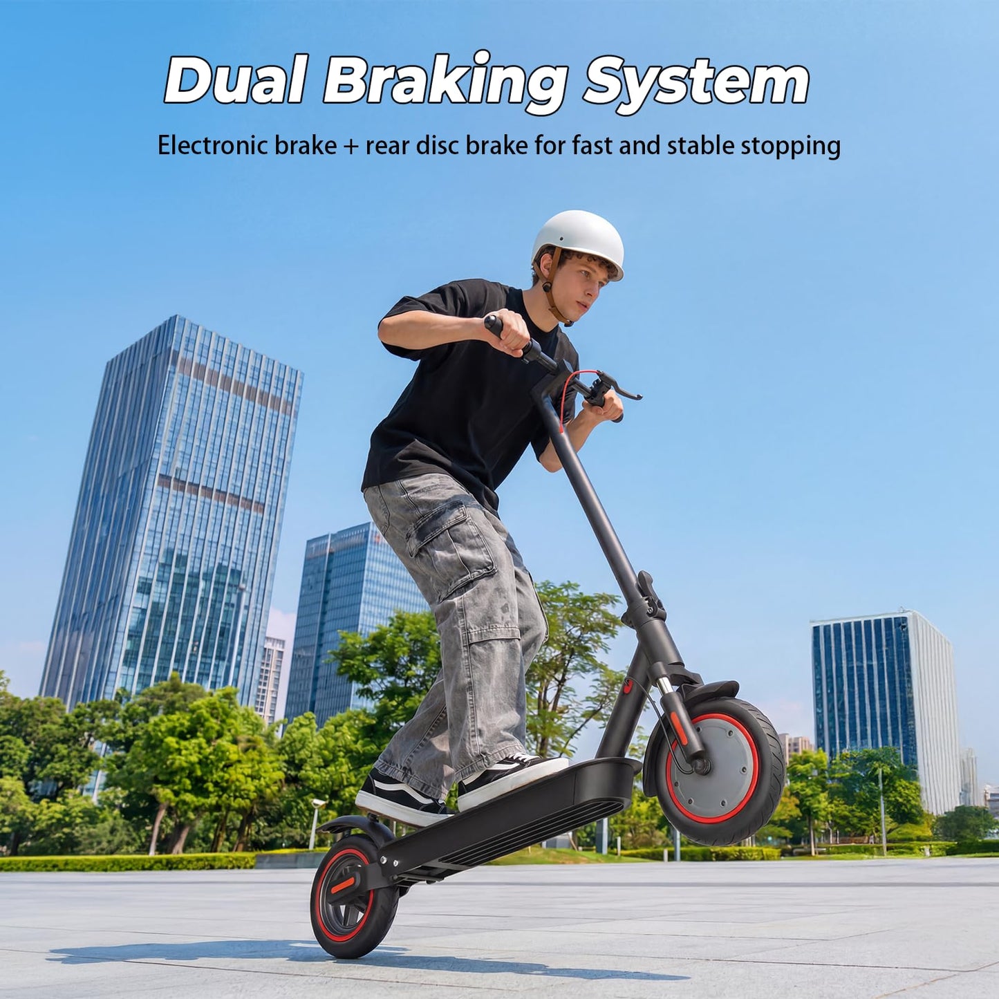 WAWSCOTE Electric Scooters - Electric Scooter for Adults, 500W/1500W Motor, 18/21/25 Max MPH, 21/28 Miles Range, APP Control, Cruise Control, Lightweight Foldable E-Scooter