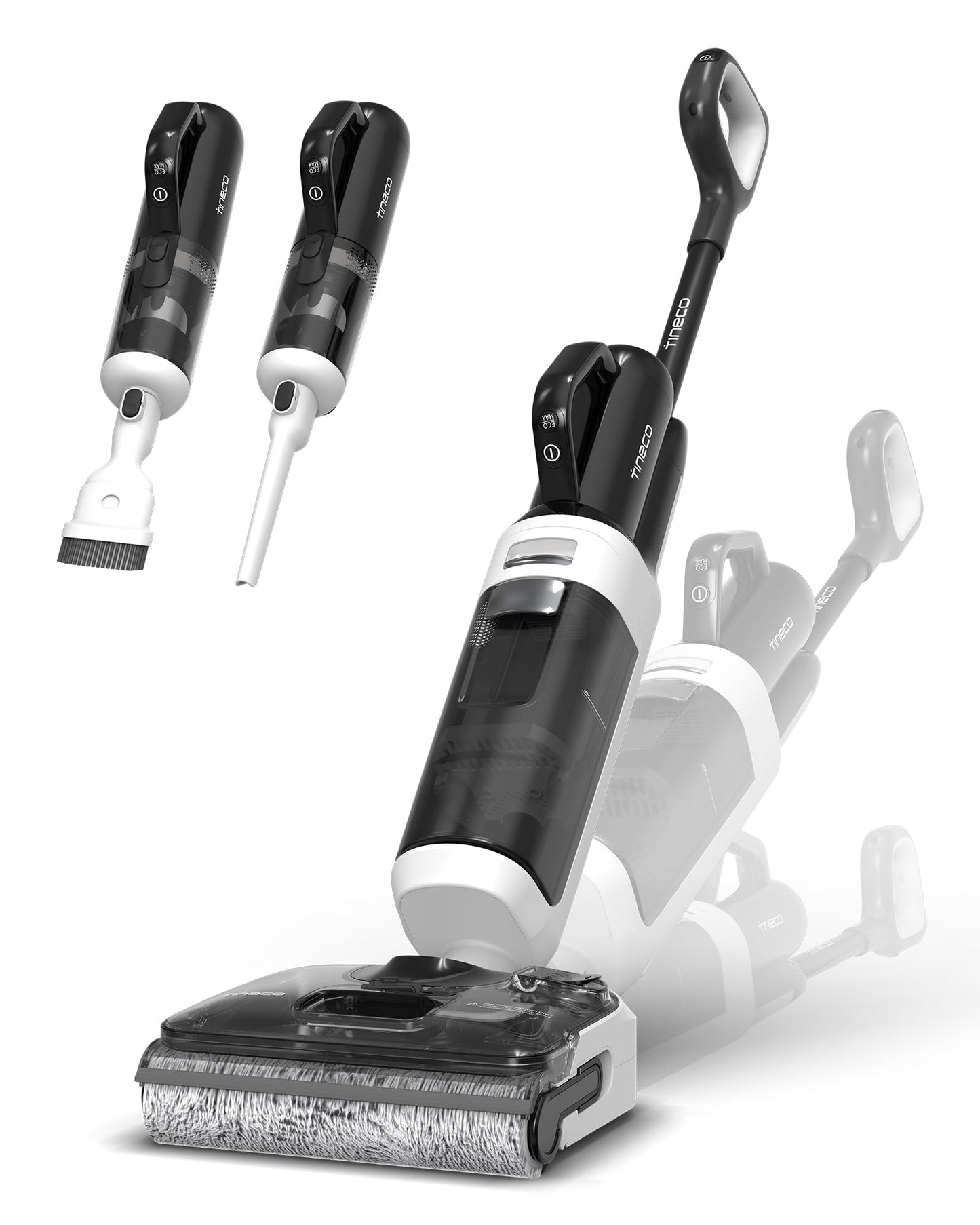 Tineco Floor One Switch S6 Stretch Breeze Wet Dry Vacuum Cleaners, Floor Cleaner Mop 2-in-1 Cordless Vacuum for Multi-Surface, 20kPa Suction, Anti-Tangle Design, Flashdry Self-Cleaning, 180° Lay-Flat