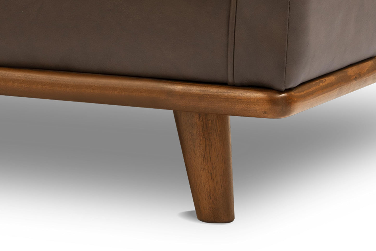 Valencia Artisan Full Leather Accent Chair 41.5” | Pure Full Italian Nappa Leather, Solid Wood Accent, Ultimate Comfort, Chocolate Brown
