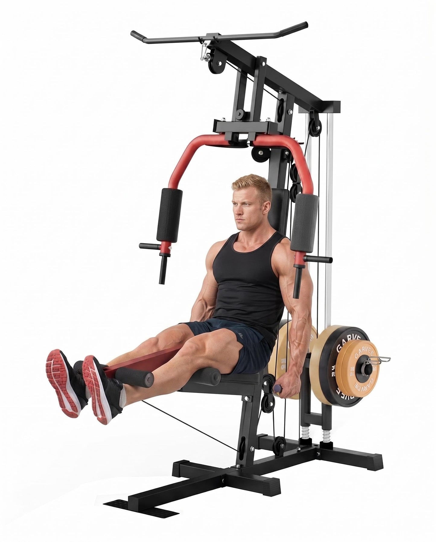 Home Gym Machine, Weight Machines for Home Gym Full Body Workout Strength Training Equipment with Chest Press, Leg Extension, LAT Pulldown and Cable System