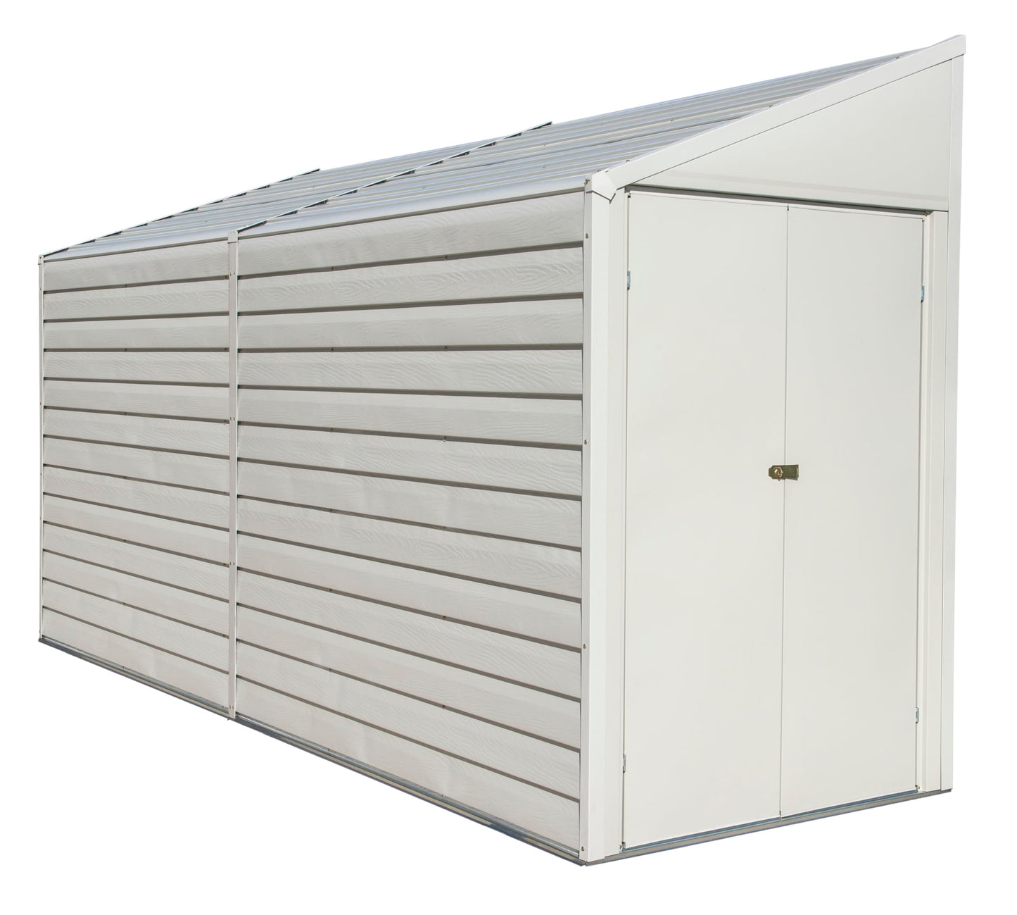 Arrow Shed Yardsaver Compact Galvanized Steel Storage Shed with Pent Roof, 4' x 10'