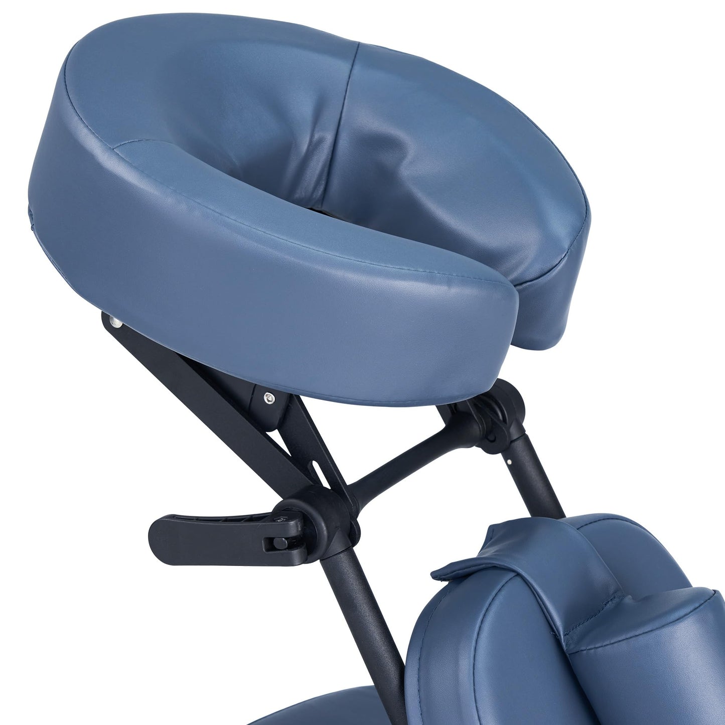 Master Massage Professional Lightweight Portable Massage Chair-Folding Foldable Aluminum Adjustable Tattoo Chair with Wheeled Carrying Case, Aluminum, Blue