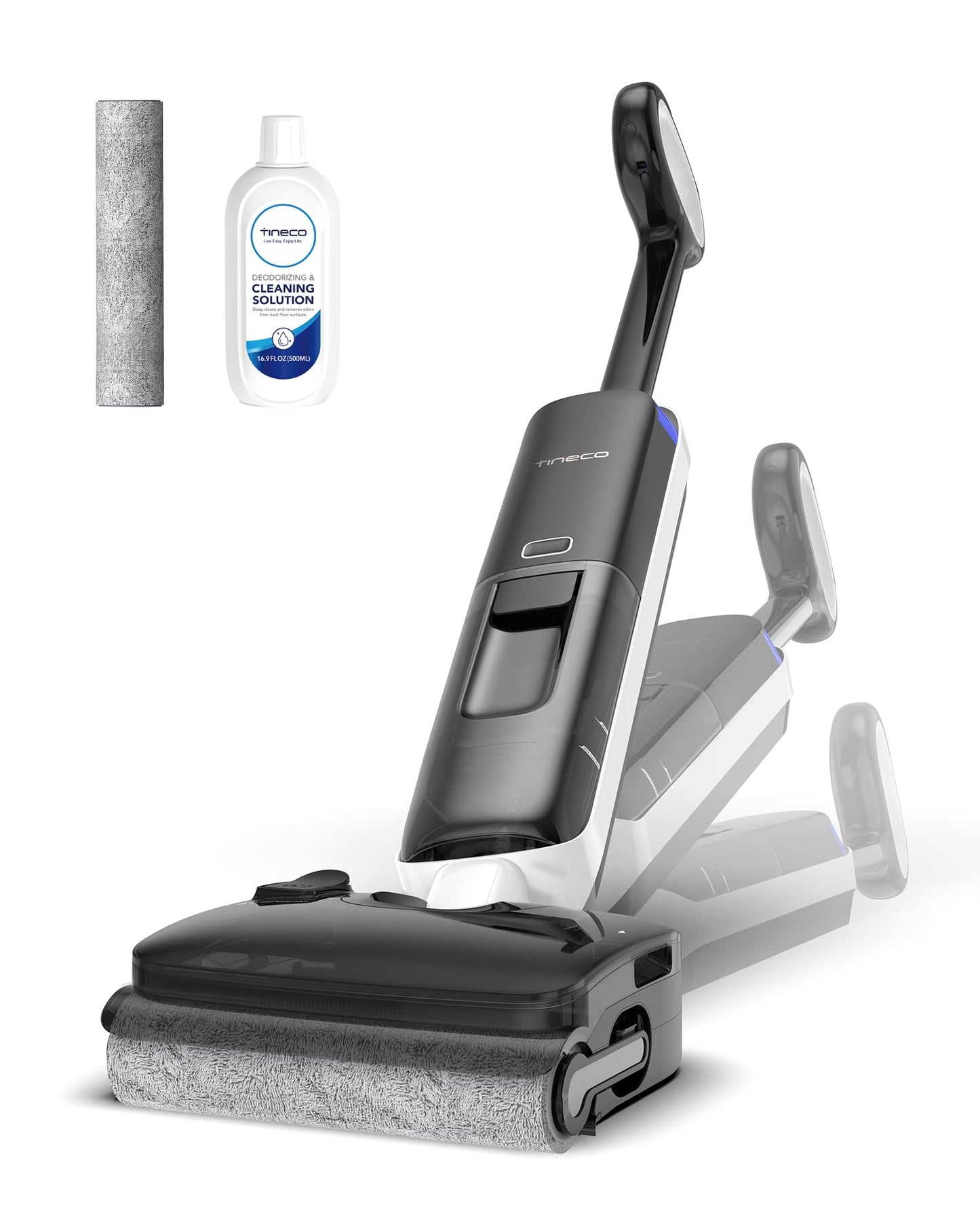 Tineco Floor ONE S6 Master Wet Dry Vacuum Cleaner, 20kPa Suction Vacuum Mop with Dual-Edge Cleaning, 45 Min Runtime (Quite Mode), 185°F Flashdry, 4inch Ultra-Slim