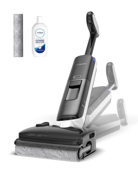 Tineco Floor ONE S6 Master Wet Dry Vacuum Cleaner, 20kPa Suction Vacuum Mop with Dual-Edge Cleaning, 45 Min Runtime (Quite Mode), 185°F Flashdry, 4inch Ultra-Slim