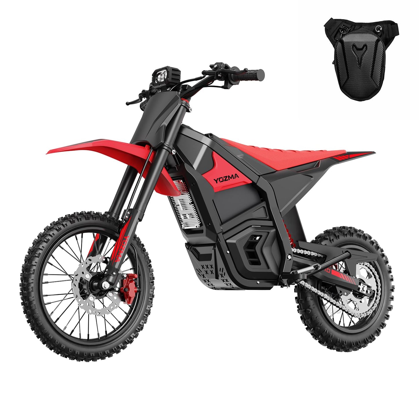 Yozma IN10 Electric Dirt Bike, 2600W 40MPH Electric-Motorcycle with 48V/23AH Battery Ebike, Full Hydraulic Brakes and Suspensions Mountain Off-Road E Dirt Bike, for Teens & Adults