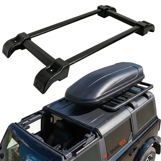 Snailfly Half Roof Rack Fit for Ford Bronco 2021-2026 4-Door Hard Top Only - Aluminum Rooftop Cargo Luggage Carrier, Low Profile