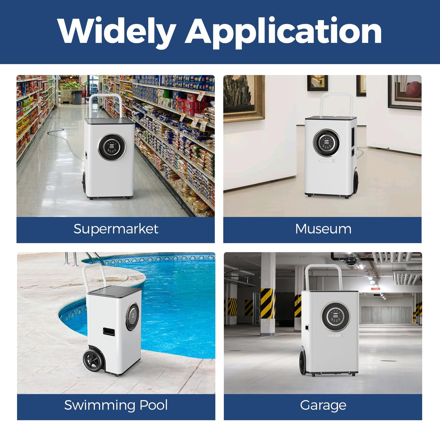 ALORAIR 145 PPD Commercial Dehumidifier with Pump & Drain Hose, Portable Dehumidifiers for Garage, Large Room, Basement, Industrial Use, Auto-Defrost, 6 Years Limited Warranty