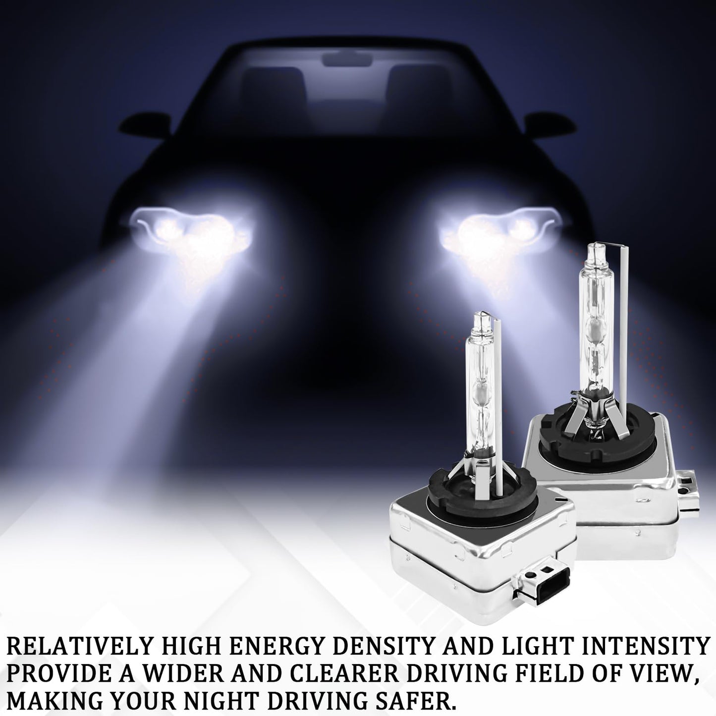 SamWinGear D1S HID Headlight Bulbs 35W Super Bright 2PCS D1S White