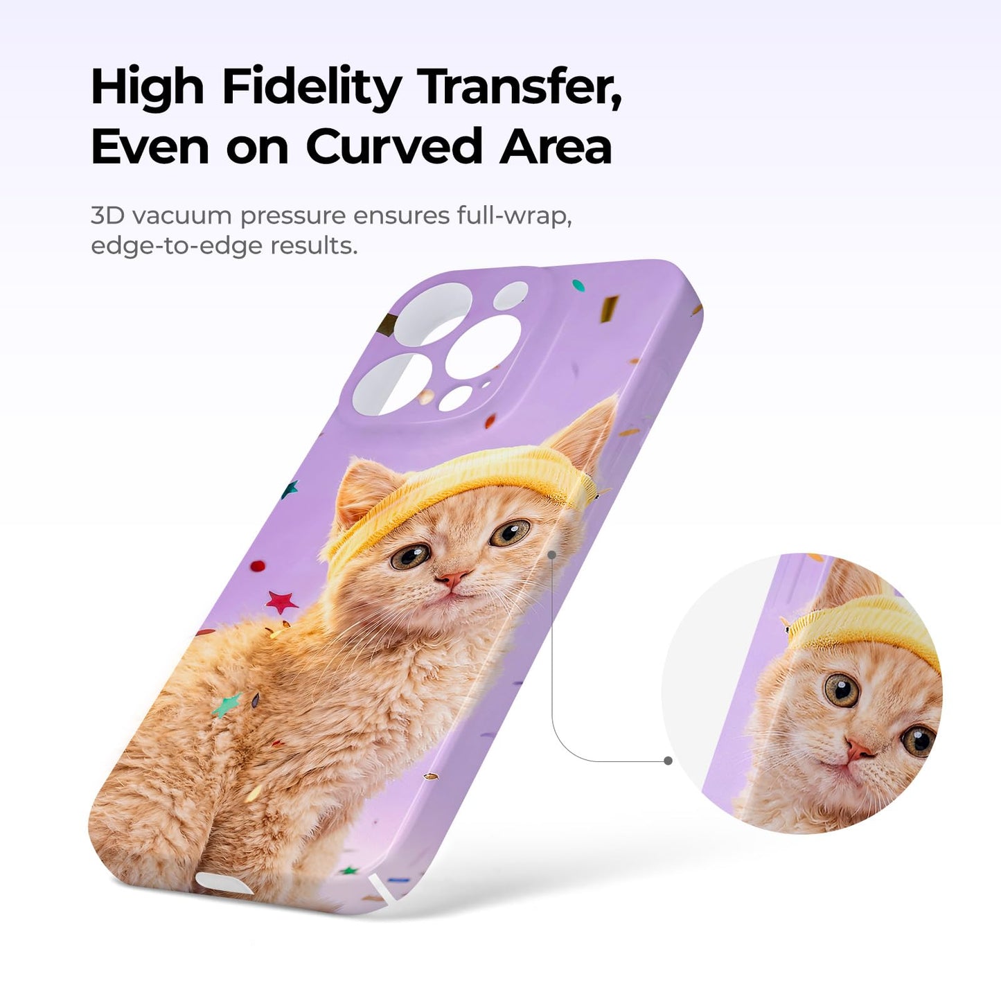 HTVRONT Phone Case Heat Press Machine Compatible with iPhone & Android - H17 Phone Case Heat Press with 3D Vacuum Heat, Precise Temperature Sublimation Phone Case Press Machine for Badges, Coaster