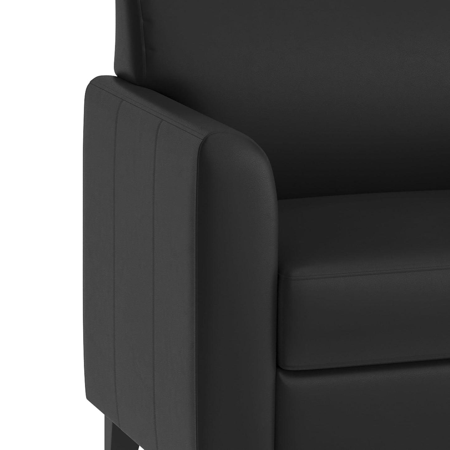 Flash Furniture HERCULES Diplomat Series Black LeatherSoft Sofa