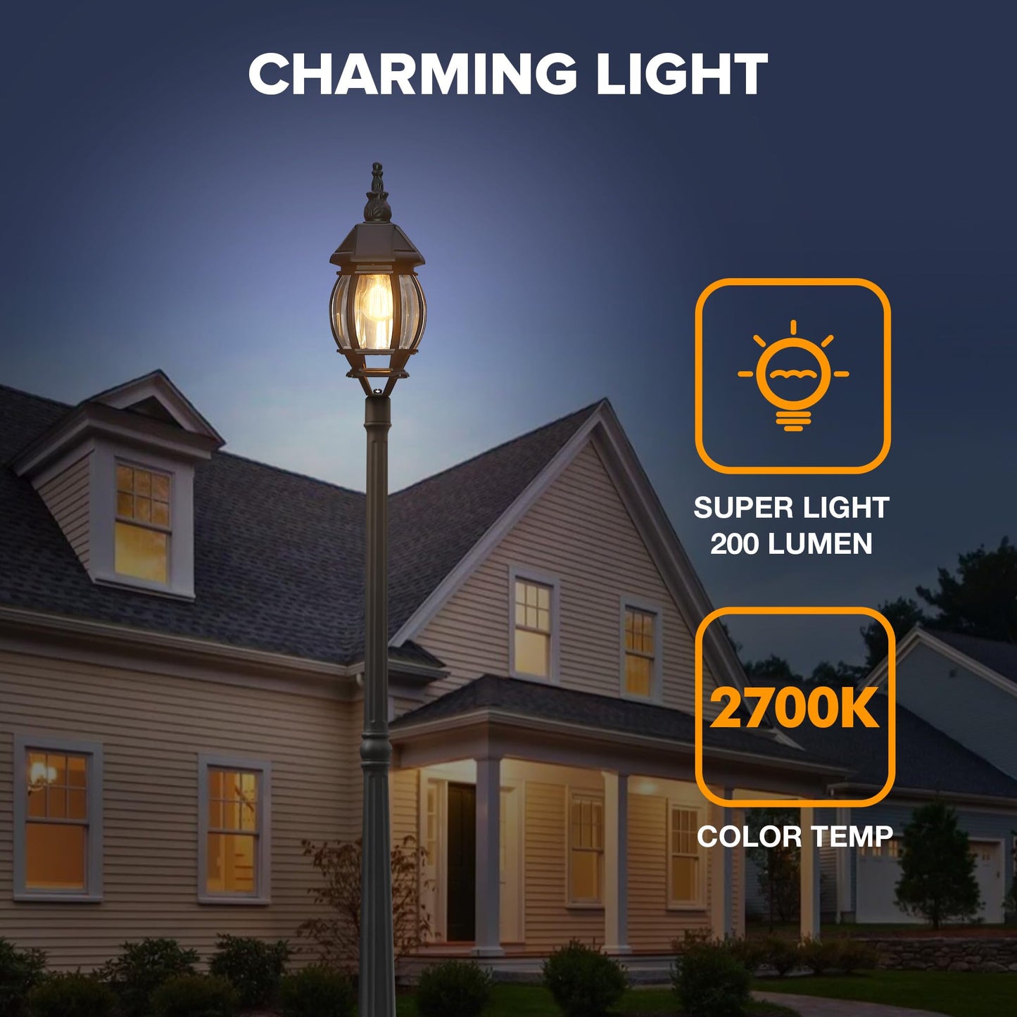 LUTEC Solar Lamp Post Light, Waterproof Dusk to Dawn Fixture, Aluminium, Black, Single head+post, Model 6920301012