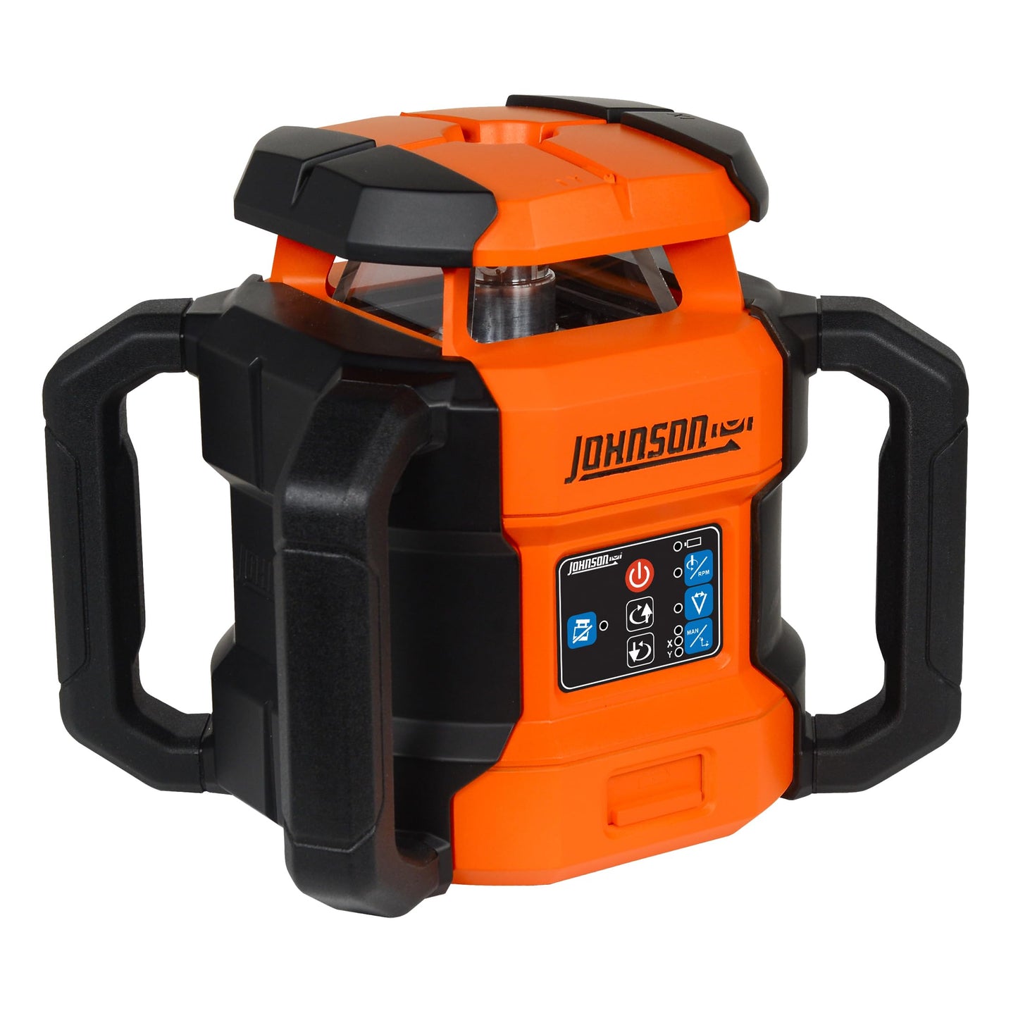 Johnson Level & Tool JRT300-RDHV-K Self-Leveling Red Dual Slope Rotary Laser Kit, 4,000FT Range, Hard-shell Carry Case, Lithium Ion Batteries, Magnetic Target, Laser Detector, Remote Control