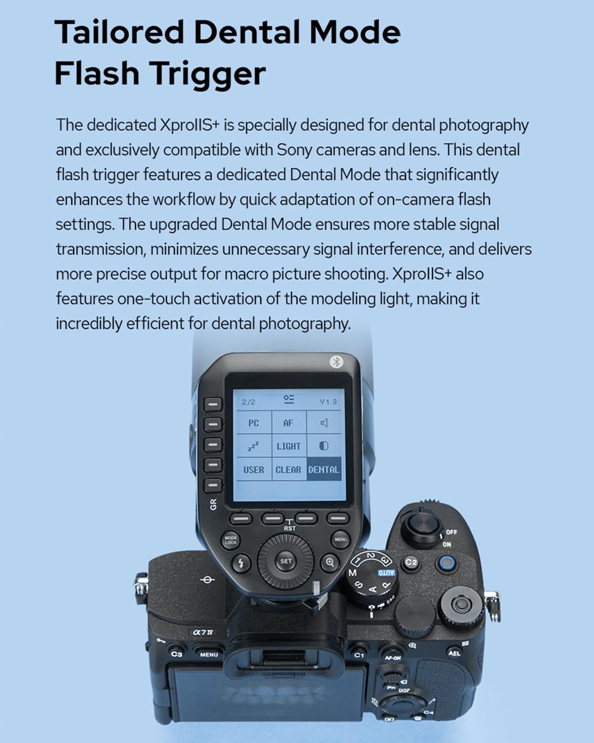Godox MF12 Compact Camera Flash Set for Dental Flash System, MF12-DK1 Dental Macro Flash Speedlite 2-Light Kit with XproiiS+ for Sony Cameras A6400, A7M4, A7R5, ZV-E10 with The Sony Macro Lens FE90MM