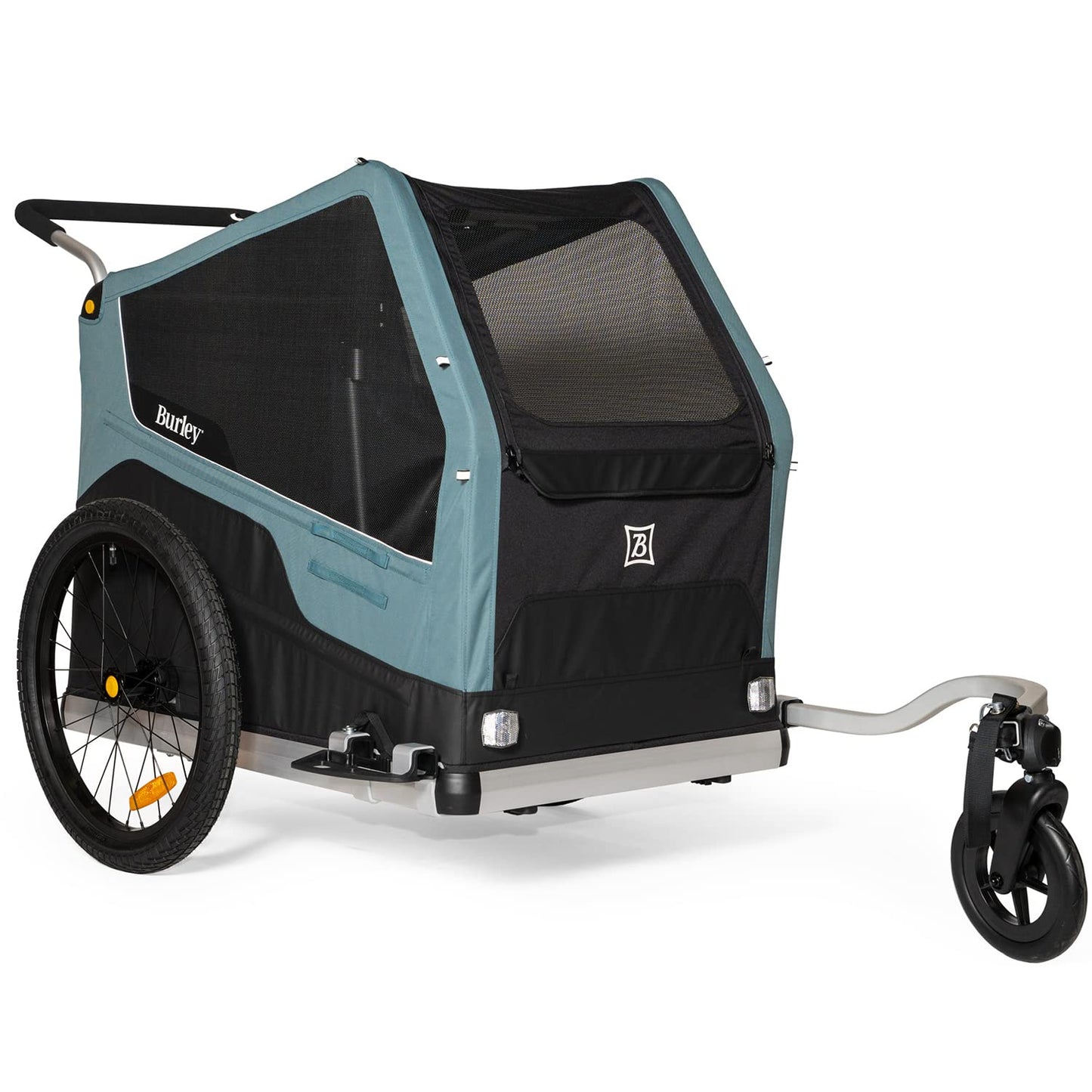 Burley Bark Ranger | Dog Bike Trailer & Stroller, Roomy Interior, Mesh Ventilation & Reinforced Removable Floor