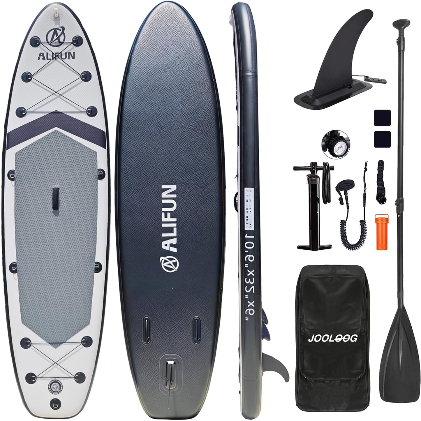 Inflatable Stand Up Paddle Board, Blow Up Paddle Board SUP 10'6"x32"x6", All Around Paddleboards for Beginner & Intermediate, Built-in Camera Mount, Military Grade PVC with Full Accessory Package