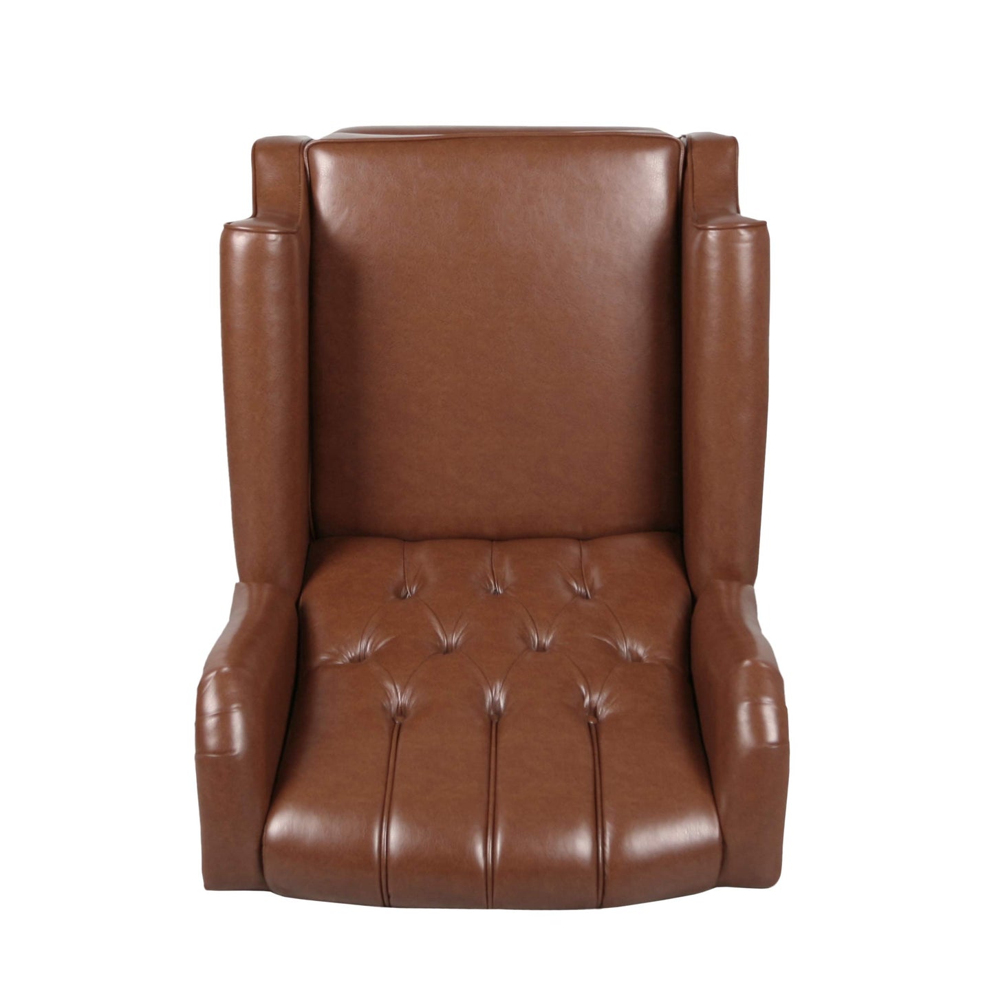 Christopher Knight Home Elaine Contemporary Tufted Recliners (Set of 2), Cognac Brown + Dark Brown