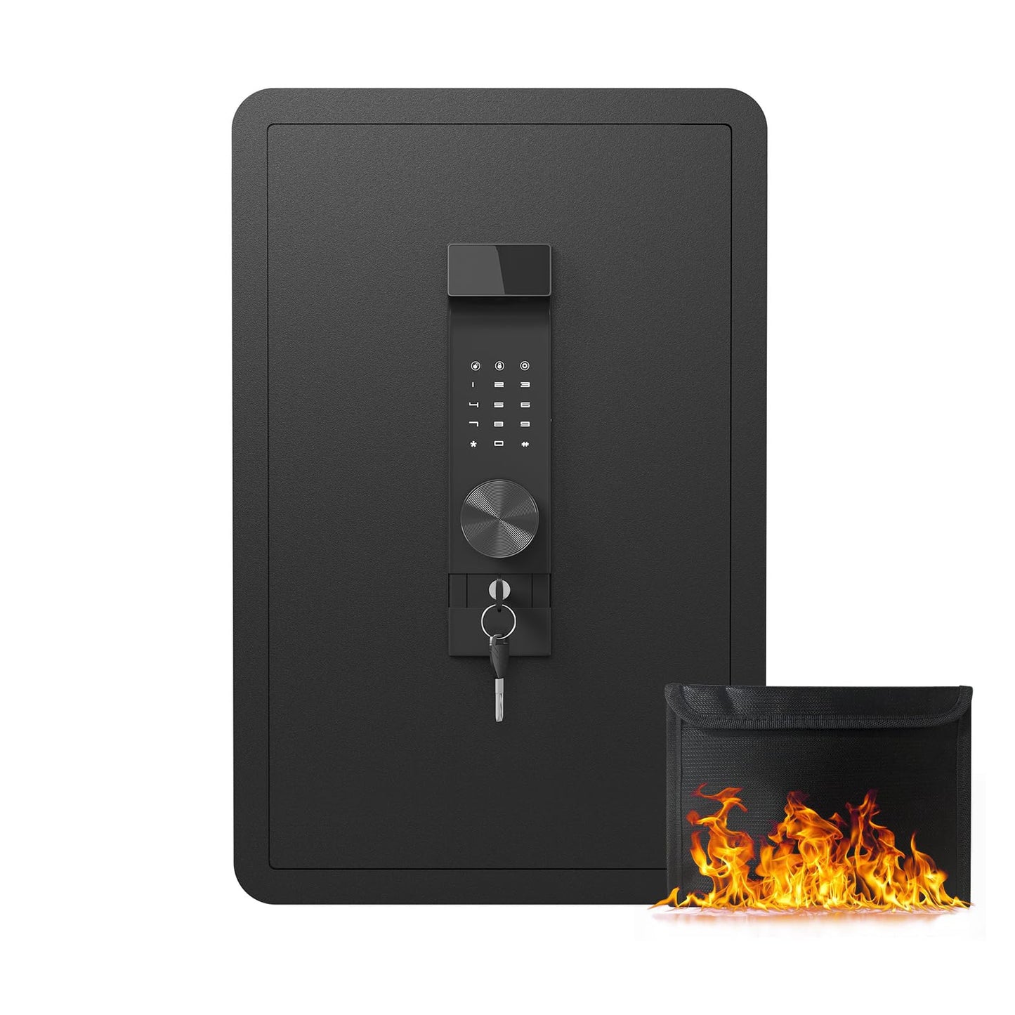 GOWE High Security Super Large-Sized Safe Box with Fireproof and Waterproof Bag, 4.0 Cub Feet Safe with Electronic Password Lock,Safe with Private Inner Cabinet for Home,Office and Hotel