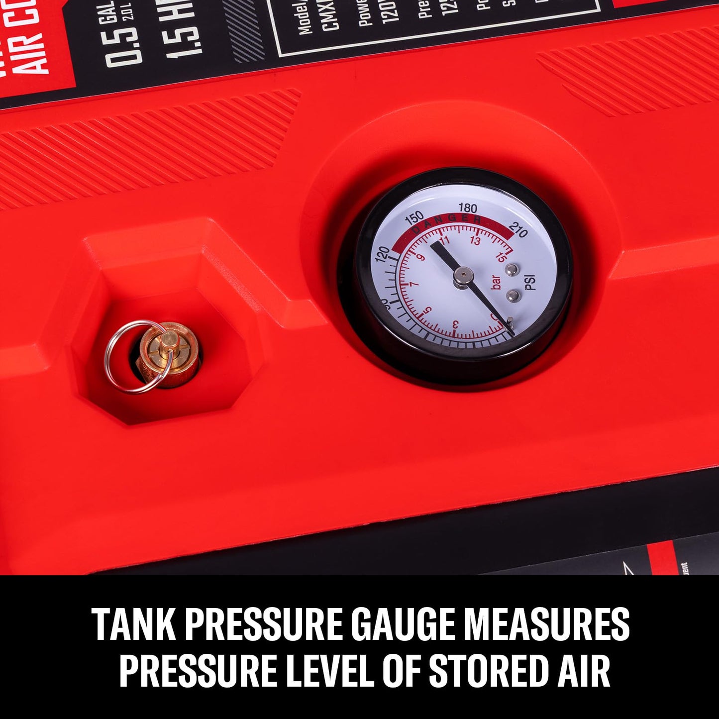 CRAFTSMAN Wall Mount Air Compressor With 8 PCS Accessory Kit, Tire Inflator Portable & Quiet Air Compressor with Retractable 30ft Air Hose, Mini Tank 125 PSI MAX Pressure & 1.5 HP for Garage and Home