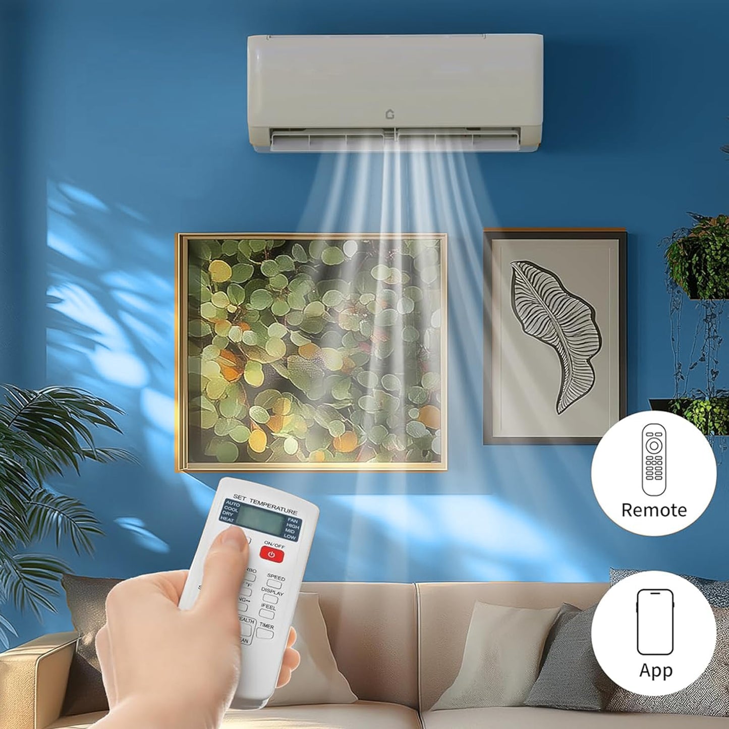 GarveeLife Air Conditioner, SEER-19 24000 BTU 230V Mini Split Air Conditioner & Heater | Energy-Efficient Inverter AC System with WiFi, Remote Control & Installation Kit, for Rooms Up to 1500 Sq.Ft