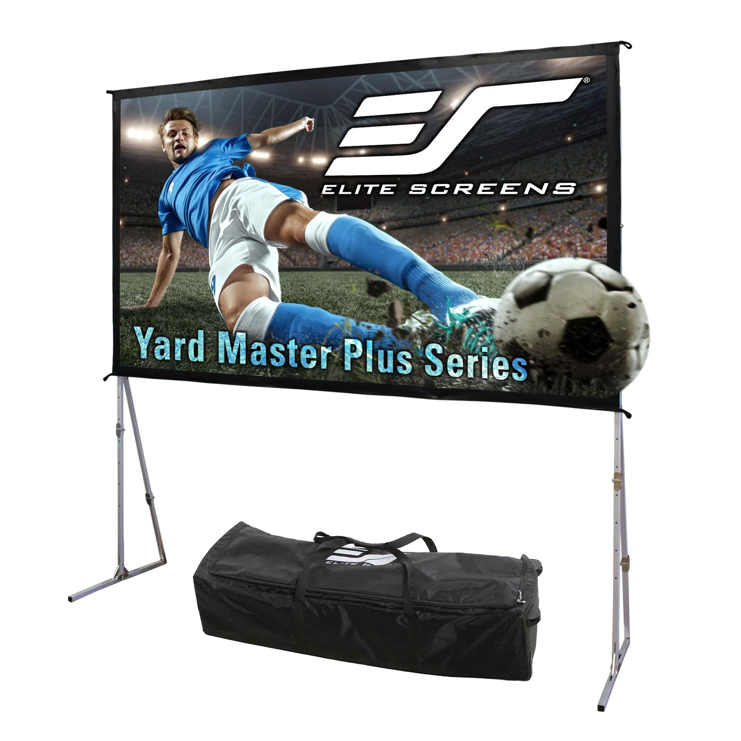 Elite Screens Yard Master Plus, 135-INCH 16:9 Height Setting Adjustable Portable Projector Screen, 4K HD Outdoor Indoor Movie Theater Front Projection, US Based Company 2-YEAR WARRANTY, OMS135H2PLUS