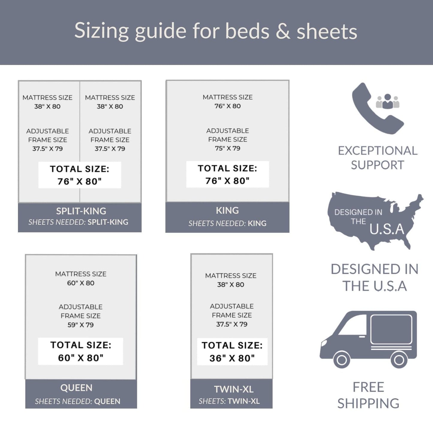 Sven & Son Harmony Adjustable Bed Base, Head and Foot Lift, Massage, Under-Bed Lights, USB, Memory, Zero Gravity Smart Frame - Twin XL