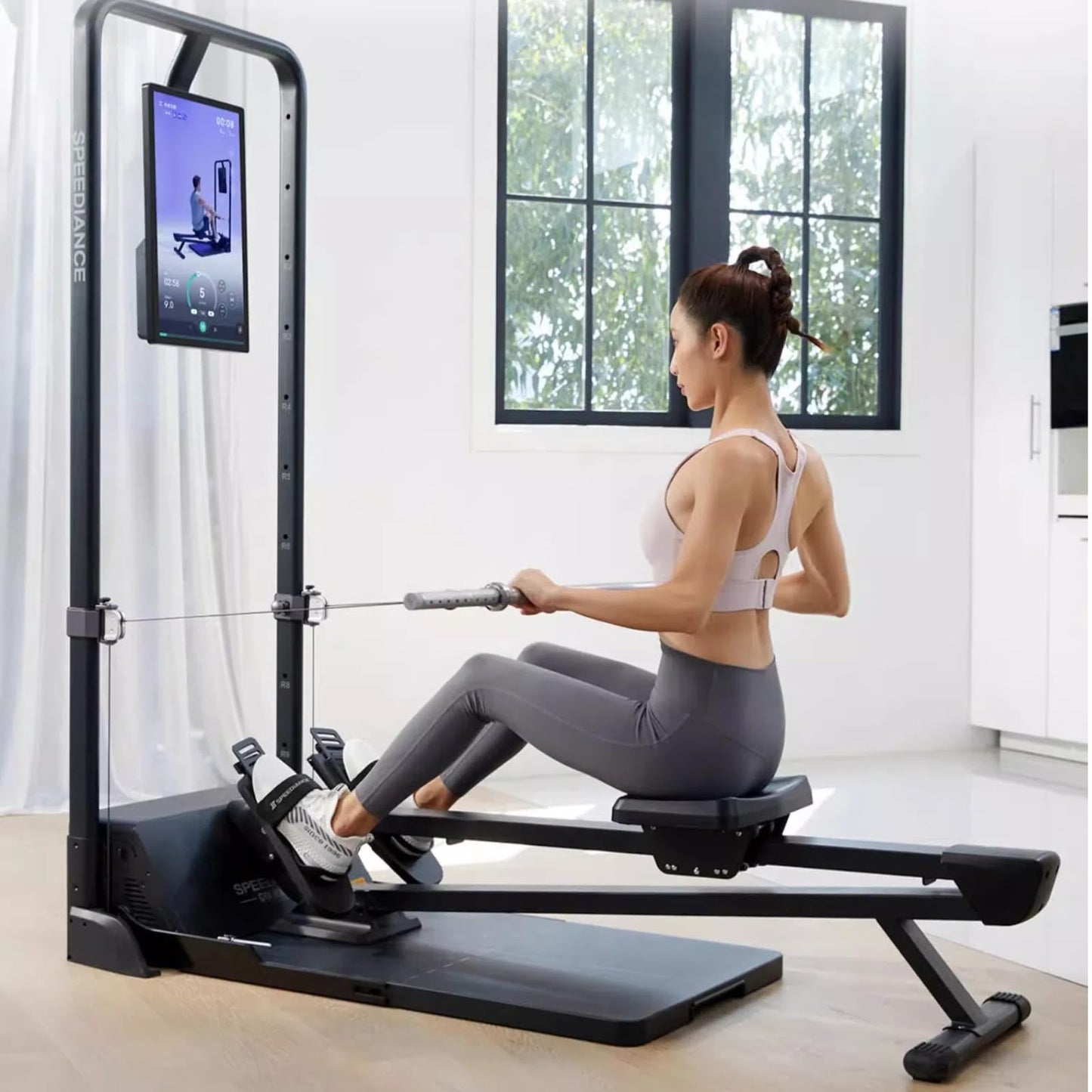 Speediance Rowing Bench, Rower Attachment for Gym Monster, Rowing Machine for Home Work Out, Adjustable Resistance Levels, Rowing Machine for Home Gym