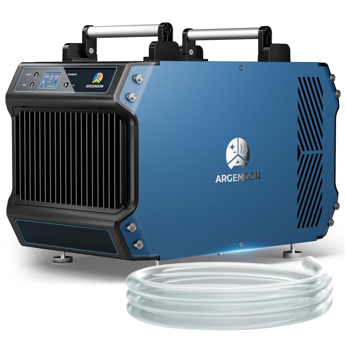 ARGENDON Commercial Dehumidifier for Crawlspace, 145 PPD Industrial Dehumidifiers with Drain Hose for Basement, Large Space, Auto Defrost, Compact, ETL, 5-Year Limited Warranty, Guardian 60