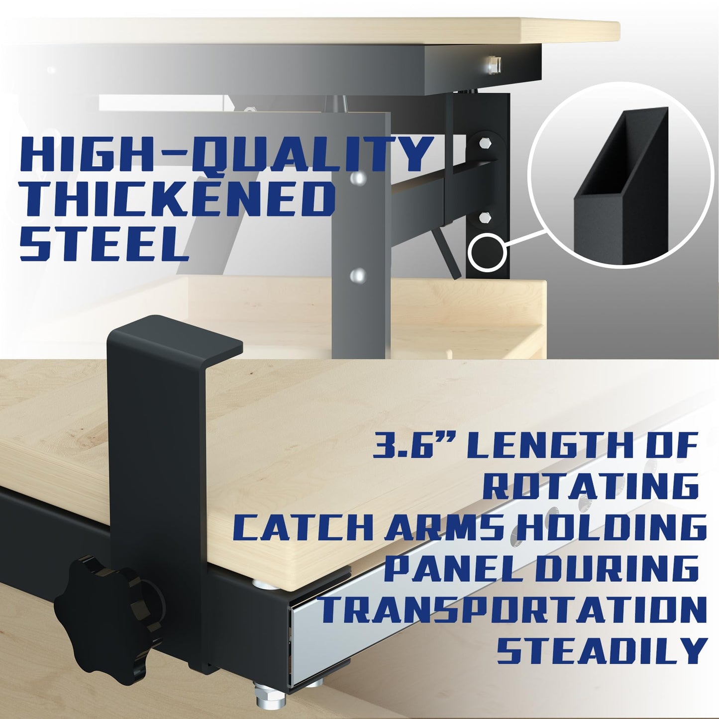 APARECIUM Panel Handler Cart and Shop Stand, Tilting Panel Cart with Rolling Casters, Tilting Panel Mover Mobile Workbench, Drywall Cart for Woodworking, Lumber Furniture Workshop, Warehouses, Garage