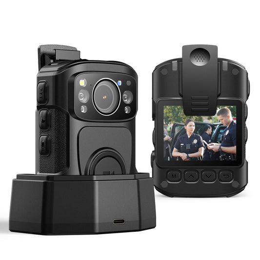 BOBLOV B4K5 256GB 4K Body Camera,3400mAh IP68 Waterproof GPS Police Body Cams for 11Hrs Video Record, Provide Charging Dock, Night Vision Video Camcorder for Personal, Guard Civilians(256GB)