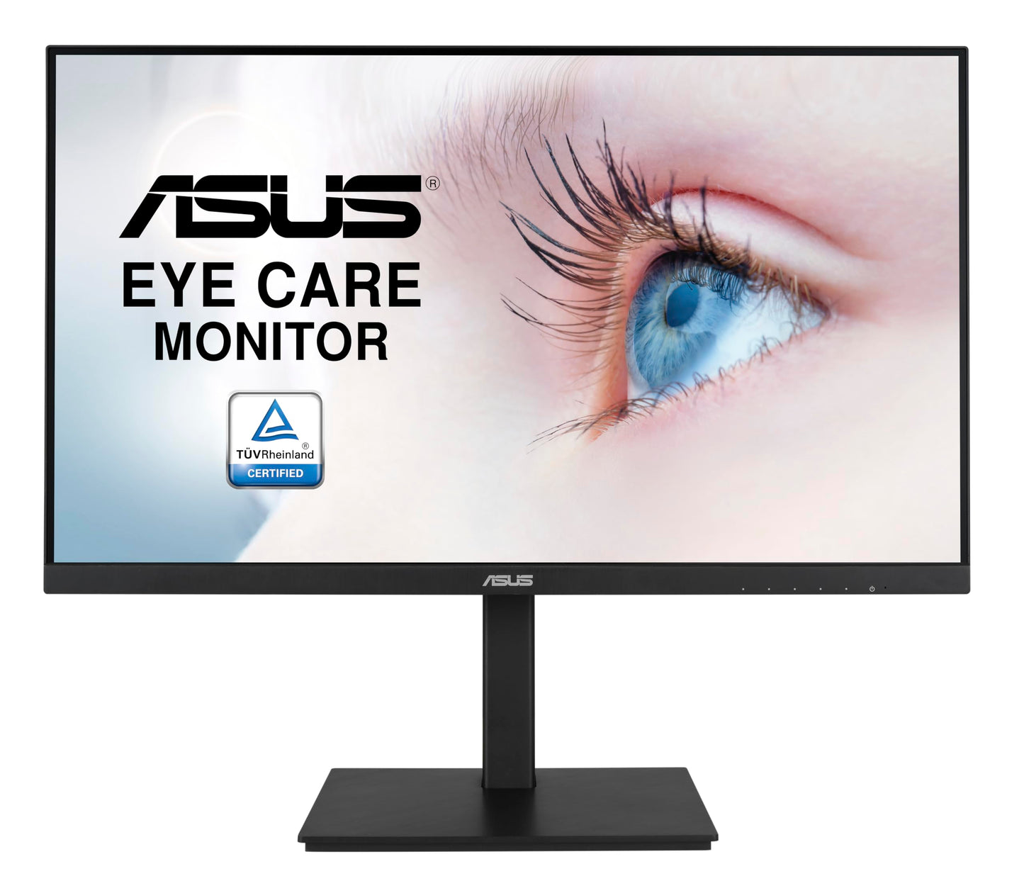 ASUS VA27DQSB 27” Monitor, 1080P Full HD, 75Hz, IPS, Adaptive-Sync, Eye Care, HDMI DisplayPort VGA USB Hub, Frameless, Ergonomic Design, VESA Wall Mountable,Black