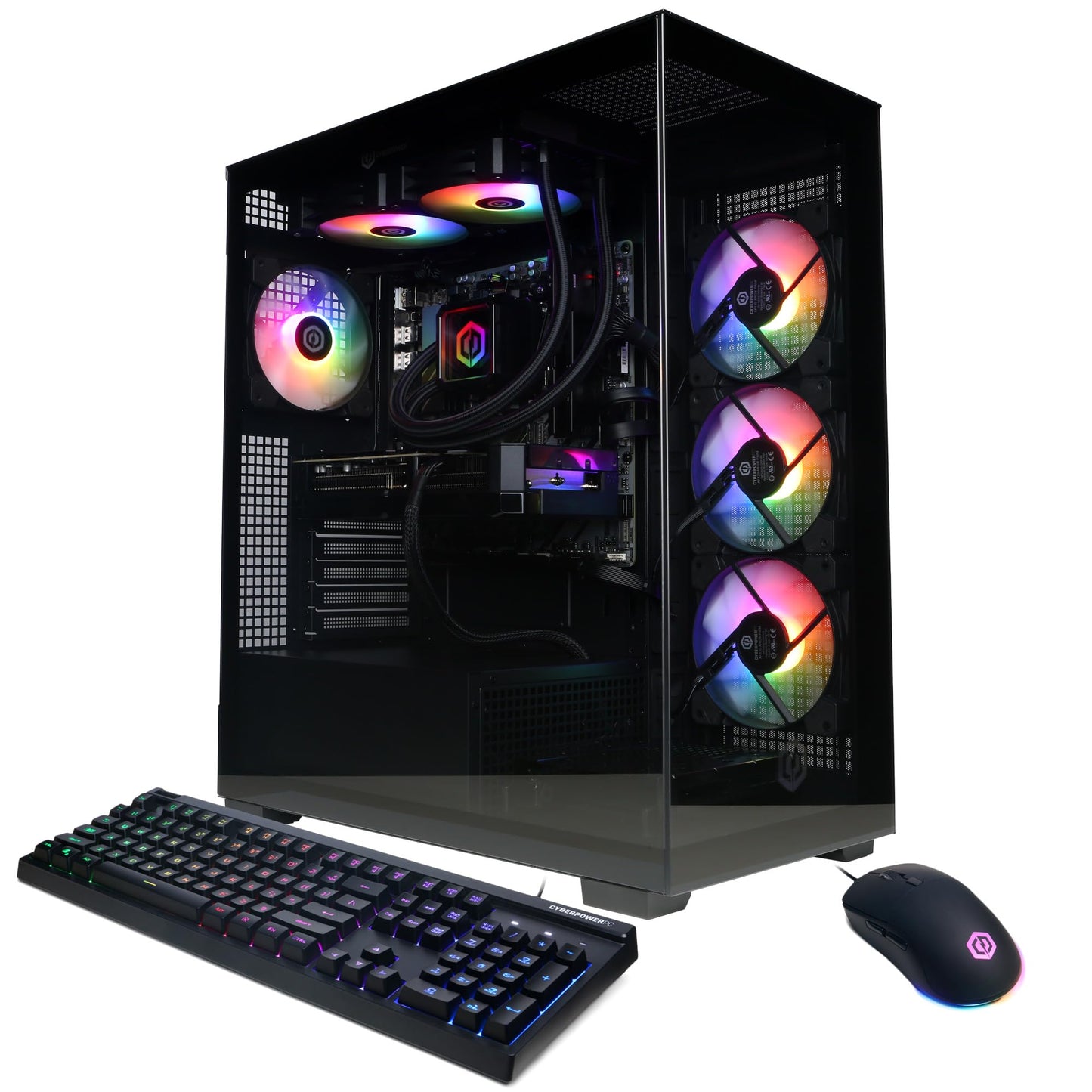 CyberPowerPC Gamer Xtreme Gaming PC, AMD Ryzen 9 9900X 4.4GHz, GeForce RTX 5070 12GB, 32GB DDR5, 1TB PCIe 4.0 SSD, WiFi Ready & Windows 11 Home (GXiVR8080A41)