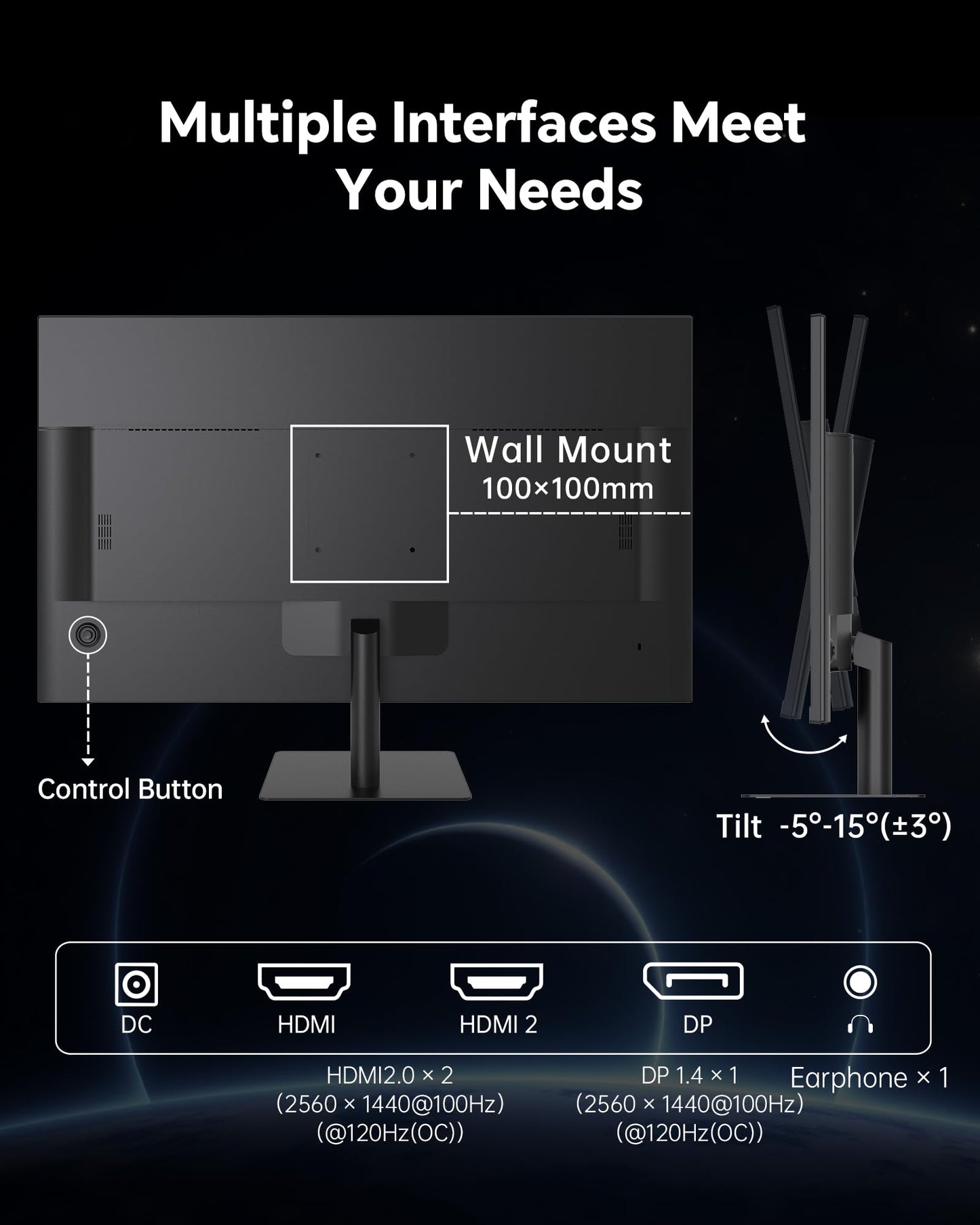 KTC 32 Inch 2K 120Hz Computer Monitor, IPS QHD 2560 x 1440p Monitor with Ultra-Thin Bezels, HDR10, Adaptive Sync, HDMI/Display Ports, Tilt Adjustable, Eyecare, for Office and Casual Gaming, H32T13
