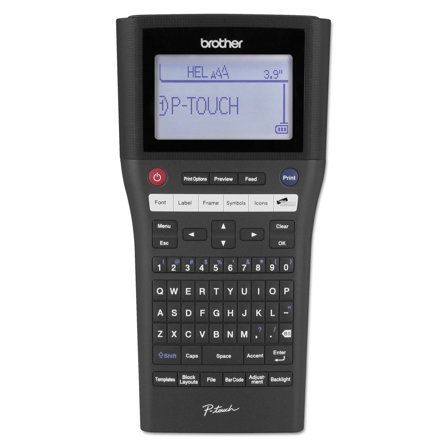 Brother P-touch, PTH500LI, PC-Connectable Label Maker, Rechargeable Portable Labeler, One-Touch Formatting, Brother Vivid Bright Display, Black