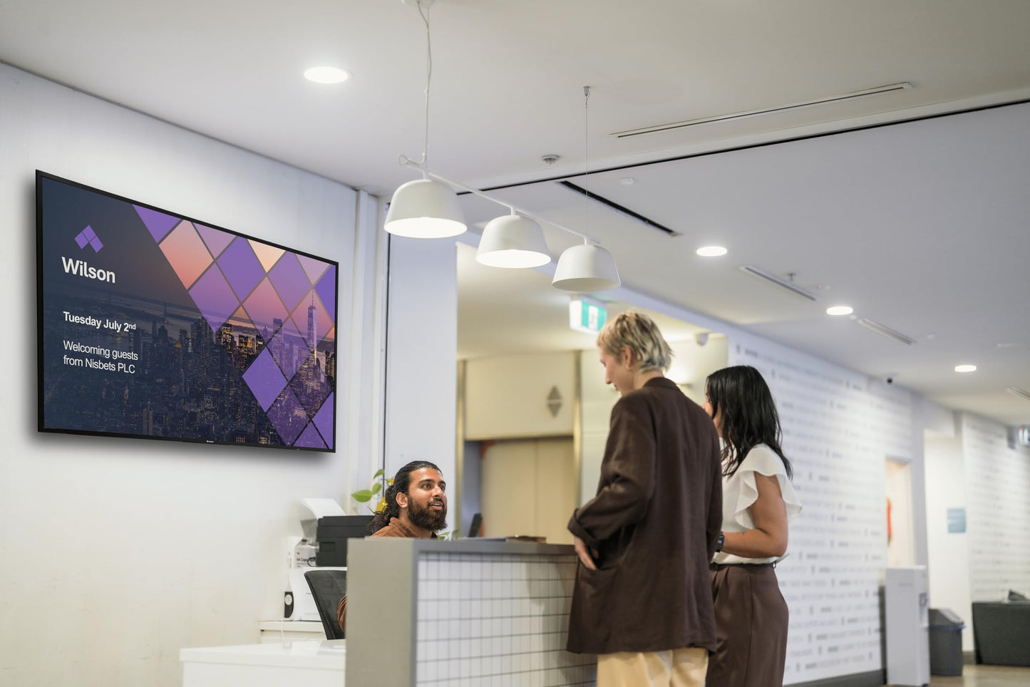Promethean ActivPanelD 55" Commercial Digital Display, 4K UHD Non-Touch Digital Signage Screen for Announcements, Offices, Schools & Retail, Wall Mount Included, 3-Year Onsite Support