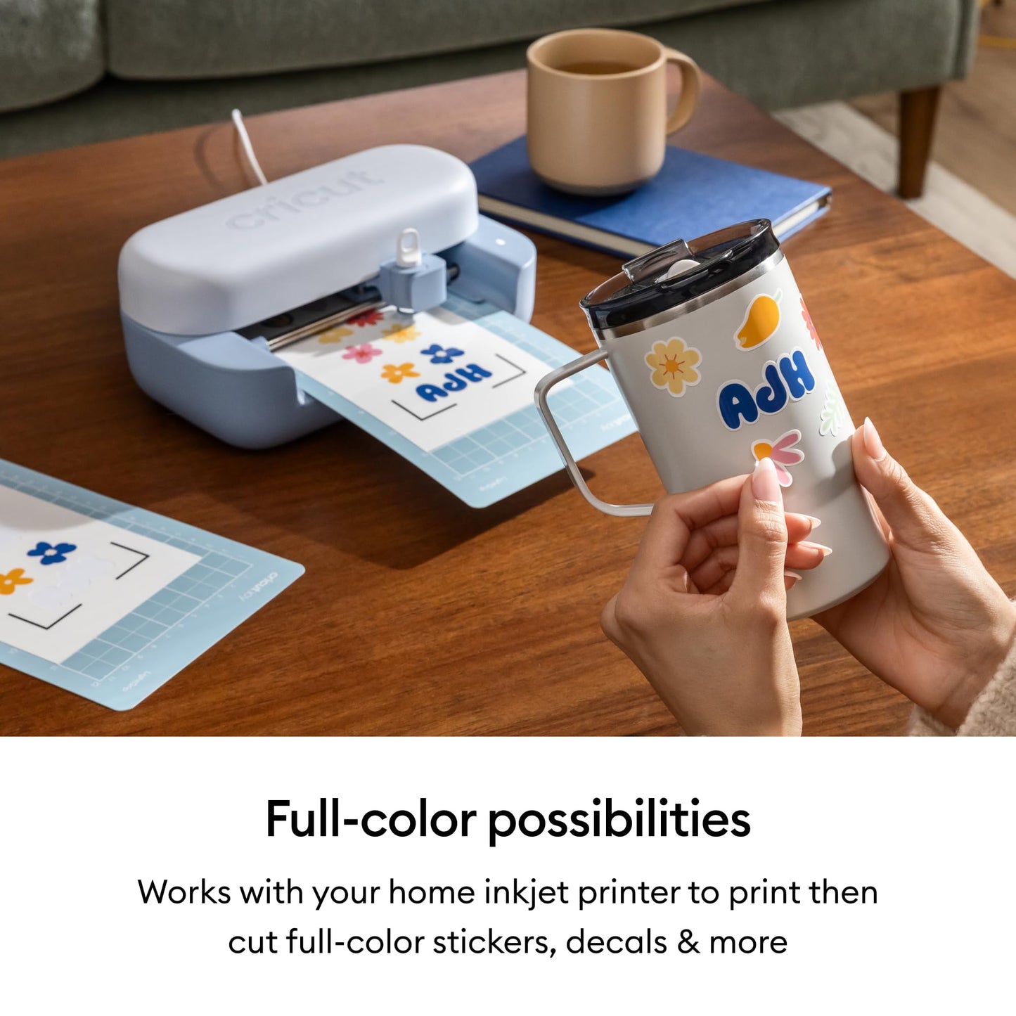 Cricut Joy™ 2 Deluxe Bundle, Coral - Ultra-Compact Cutting Machine - Perfect for Making Cards, Stickers, Labels, Decals, & More - Portable - Includes Enough Supplies for Up to 55 Projects
