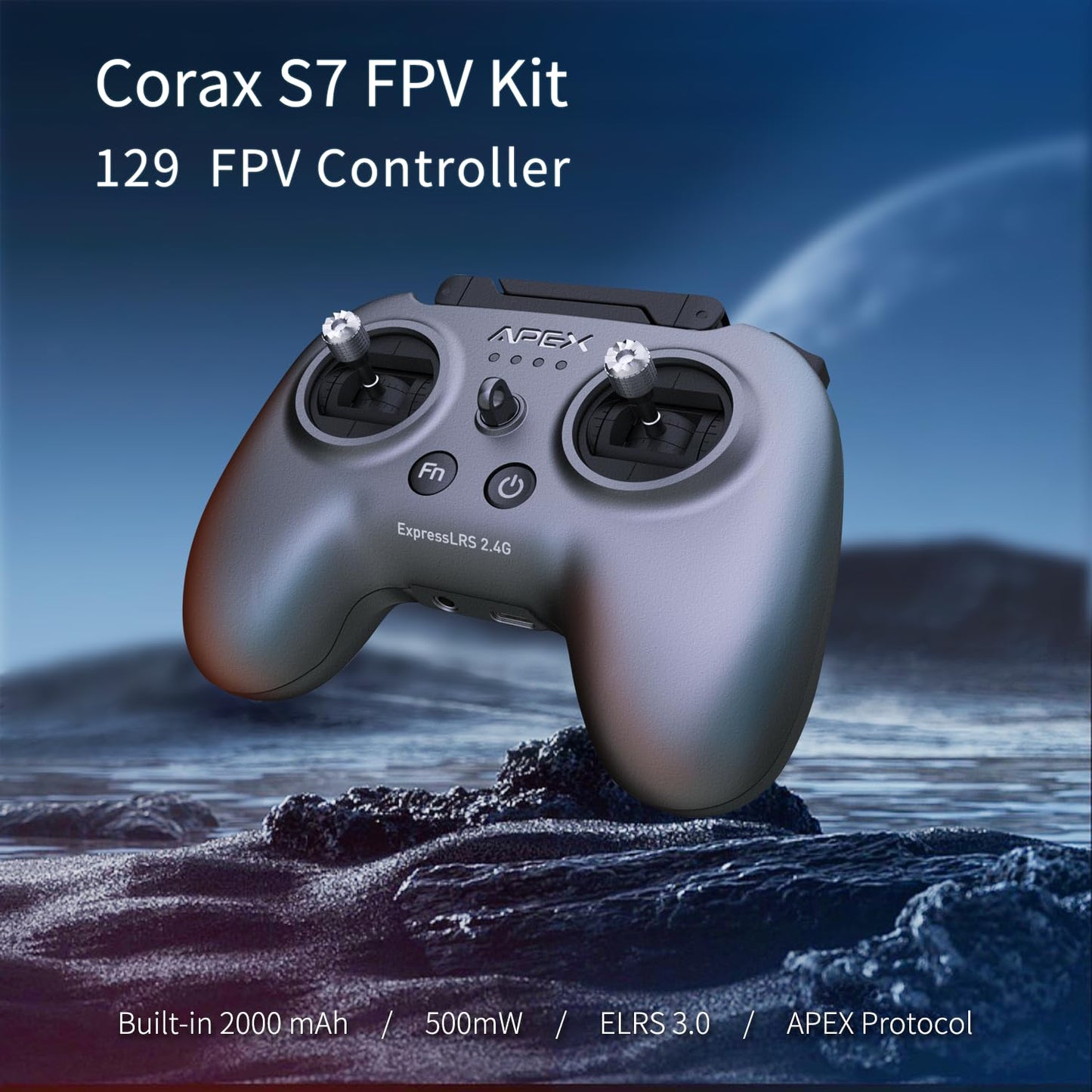 FPV Drone with Goggles,Brushless Motor RC Quadcopter with Optical Flow Positioning,3 Batteries,Beginner Mode Easy to Fly for Teenagers Adults.APEXFPV -Corax