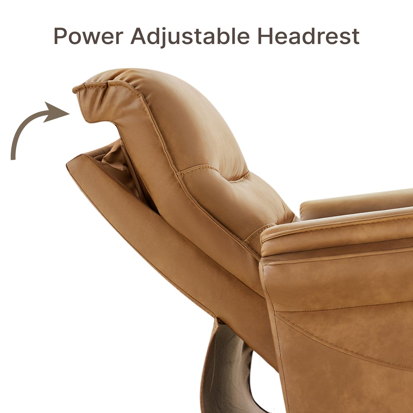 KISLOT Power Recliner Chair with Adjustable Headrest and Footrest, Dual Motor Leather Reclining Chair with USB/Type-C Charging, Zero Gravity Modern Electric Recliner for Adults Living Room Bedroom
